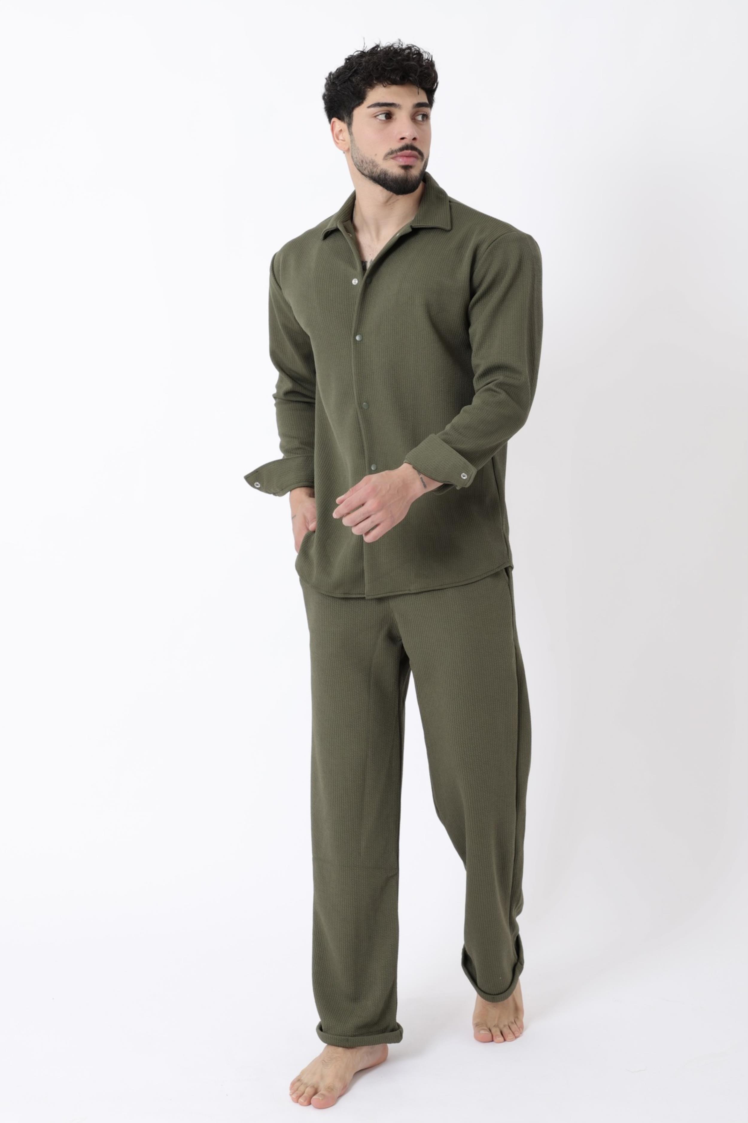 Örme Çıtçıtlı Kışlık Jogger Takım QM 6336-2011