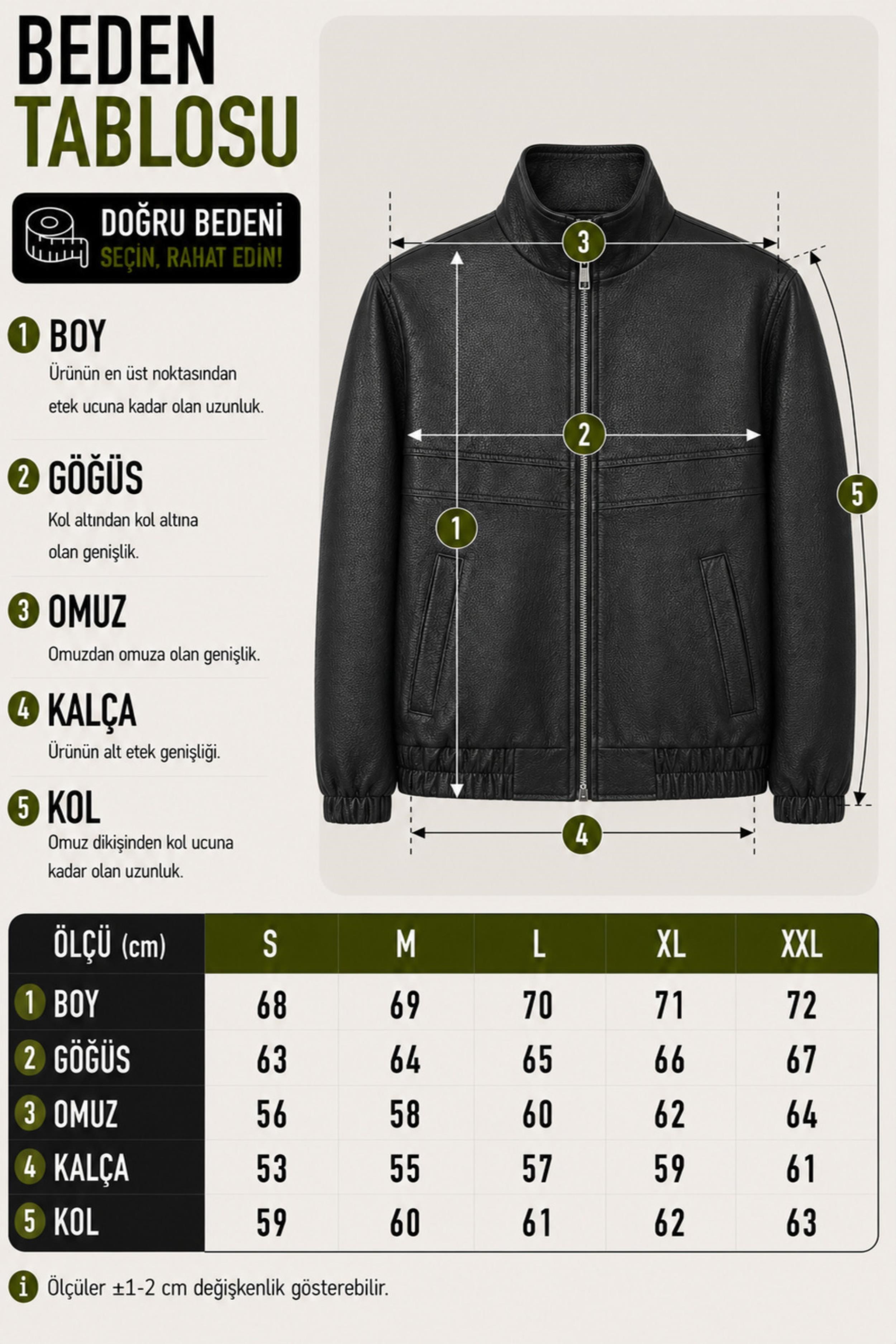 Oversize Dik Yaka Desenli Suni Deri Mont KMD 881_50529