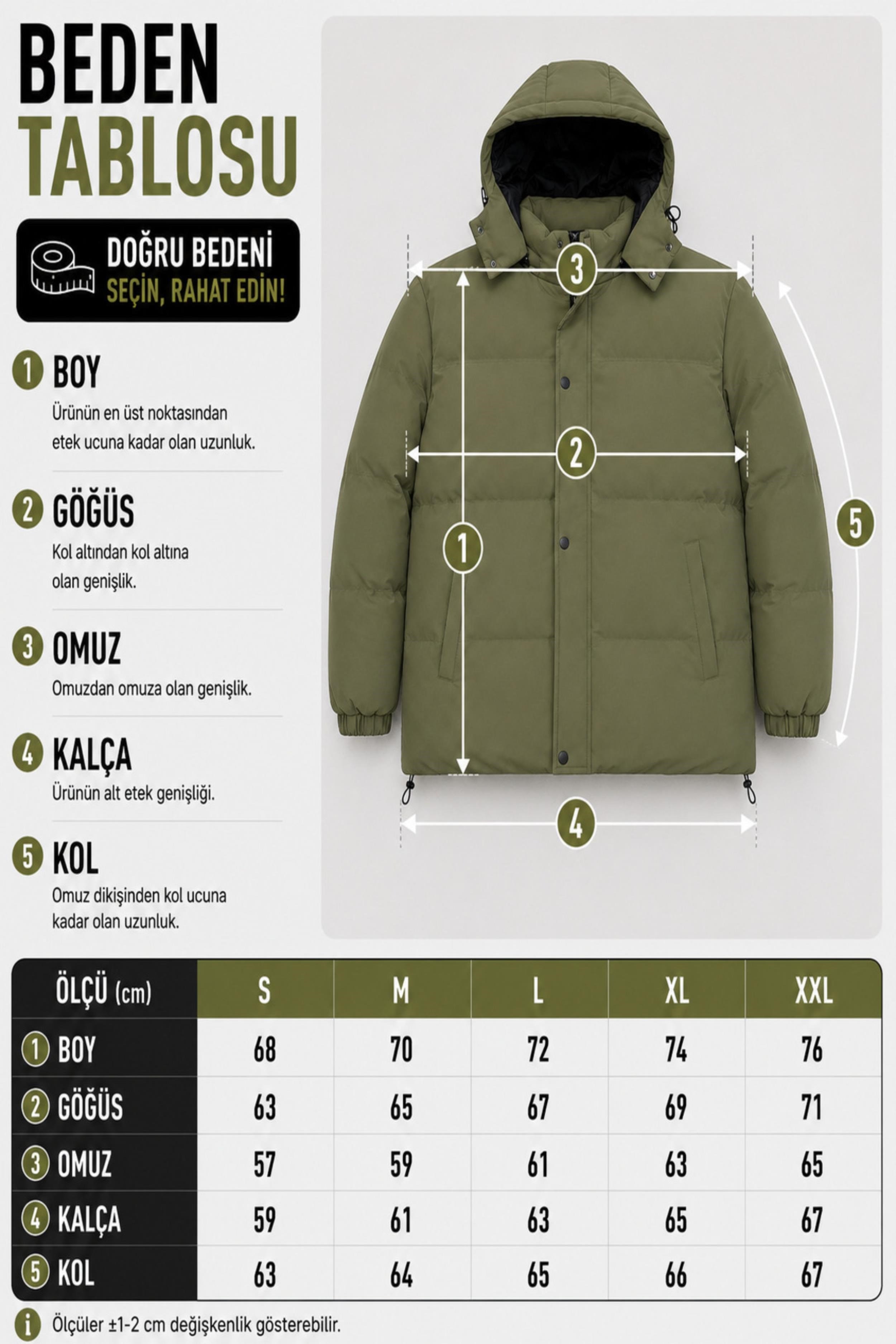 Oversize Nova Karbon Şişme Mont Kaban PLDP 3029_50512