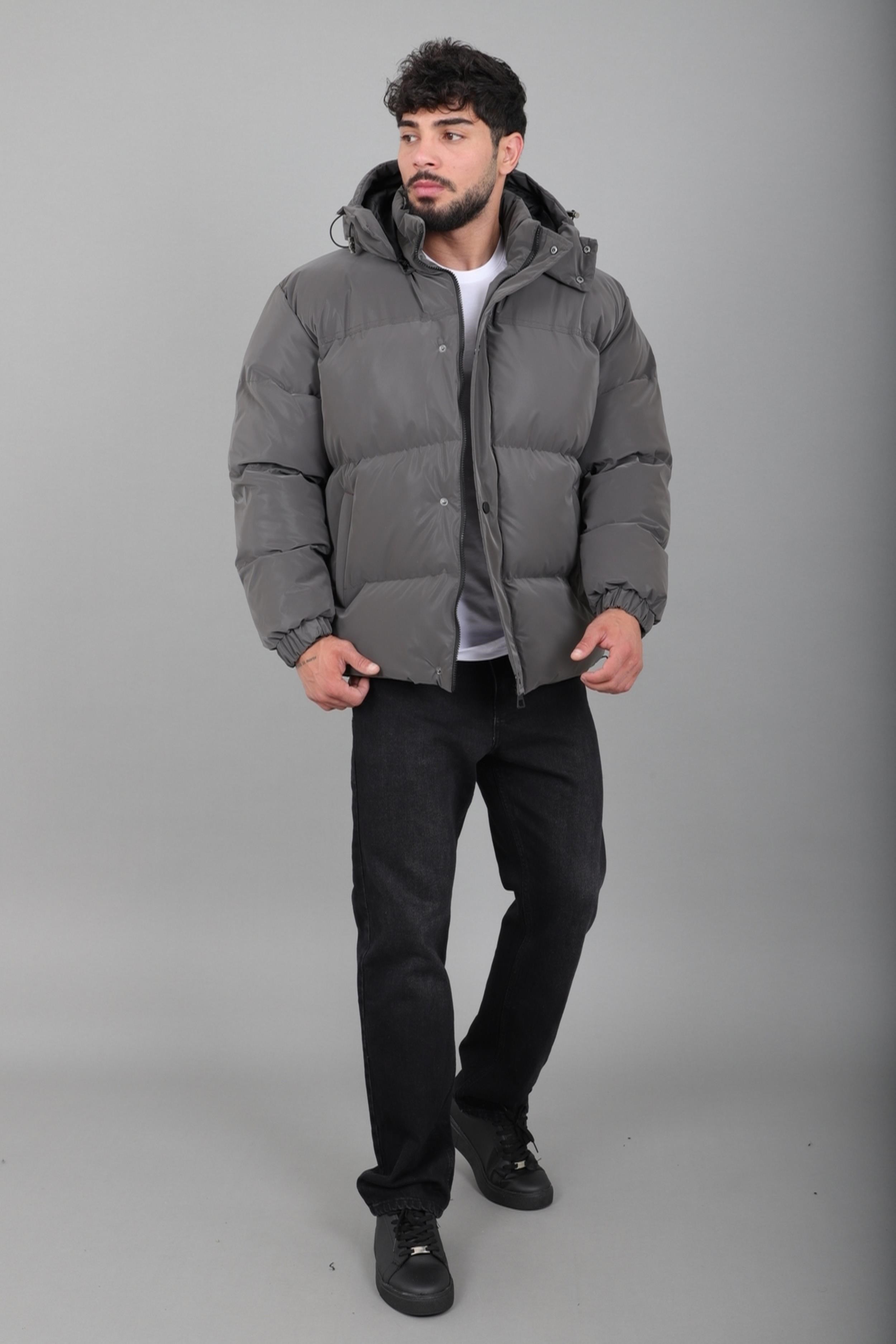 Oversize Nova Karbon Şişme Mont Kaban PLDP 3029_50512