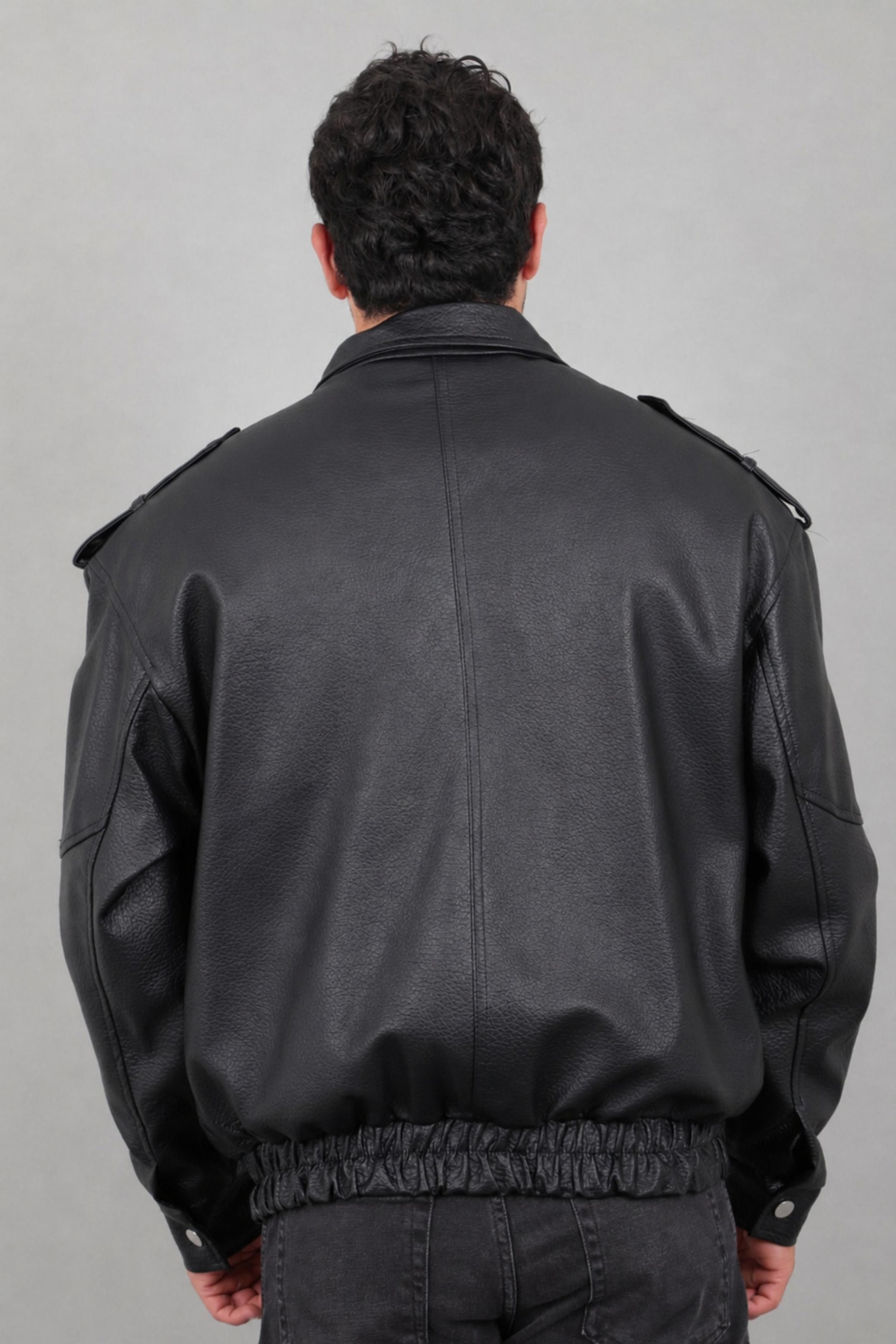 Oversize Torba Cep Omuz Detay Suni Deri Mont KMD 880_50530
