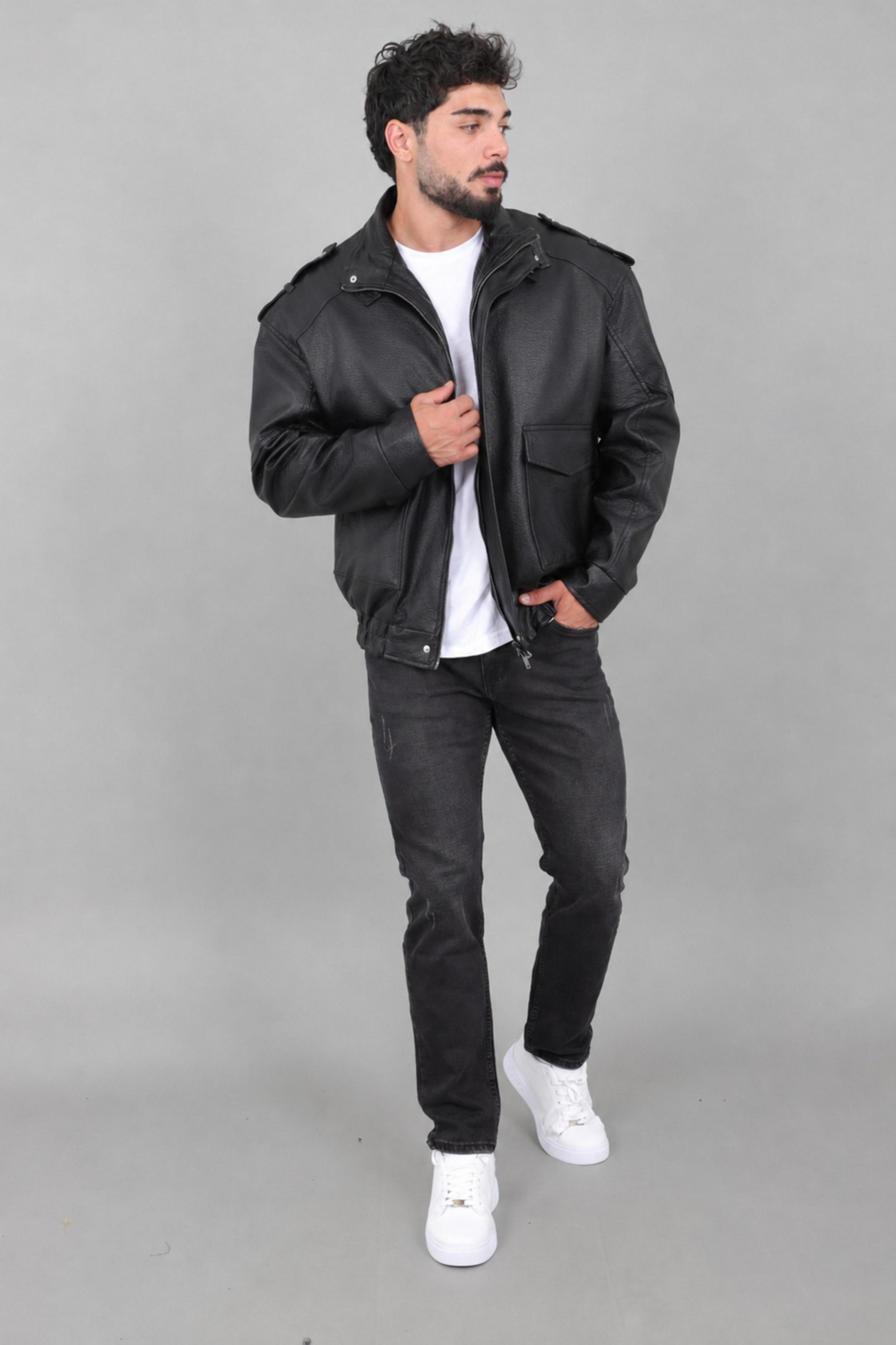 Oversize Torba Cep Omuz Detay Suni Deri Mont KMD 880_50530