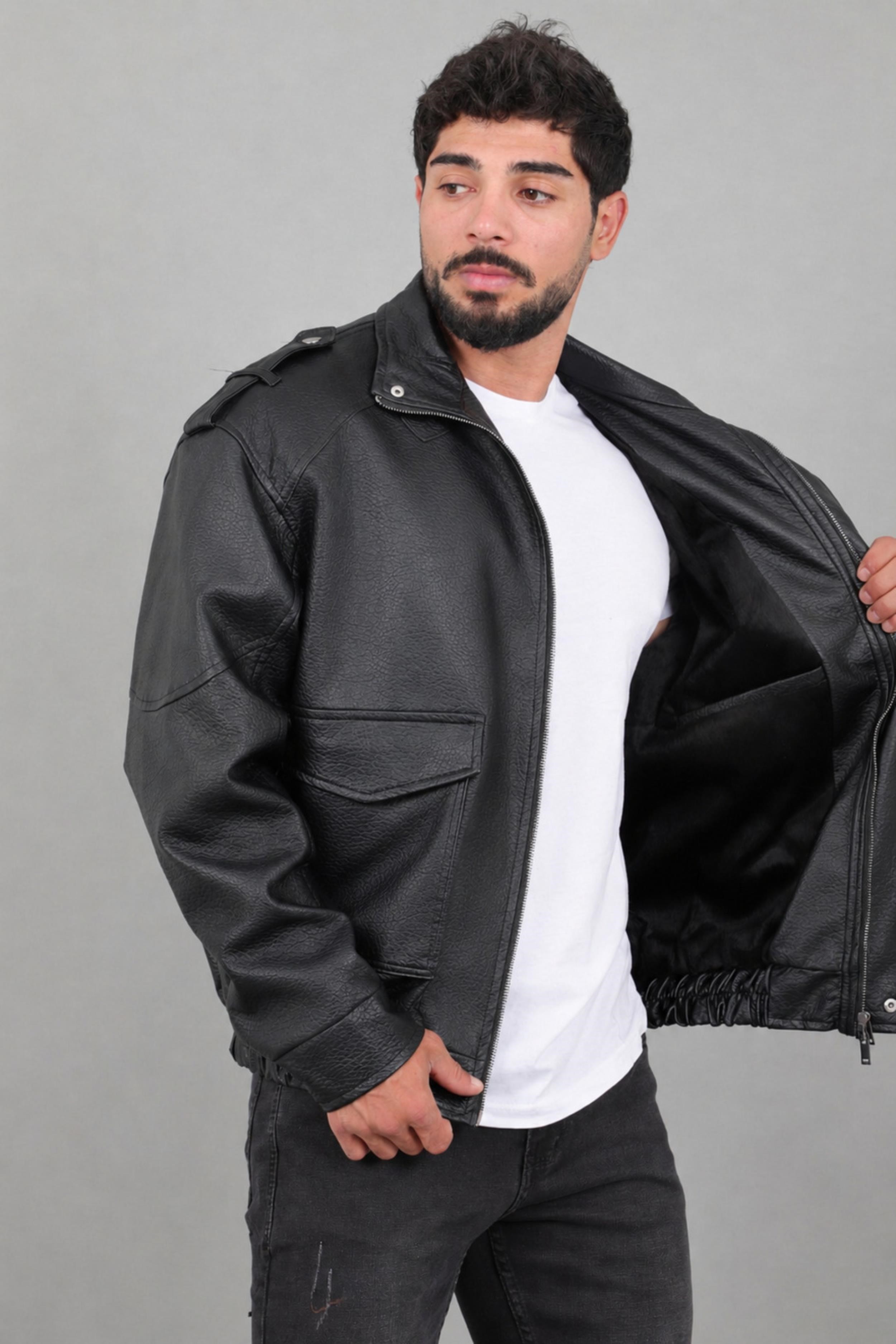 Oversize Torba Cep Omuz Detay Suni Deri Mont KMD 880_50530