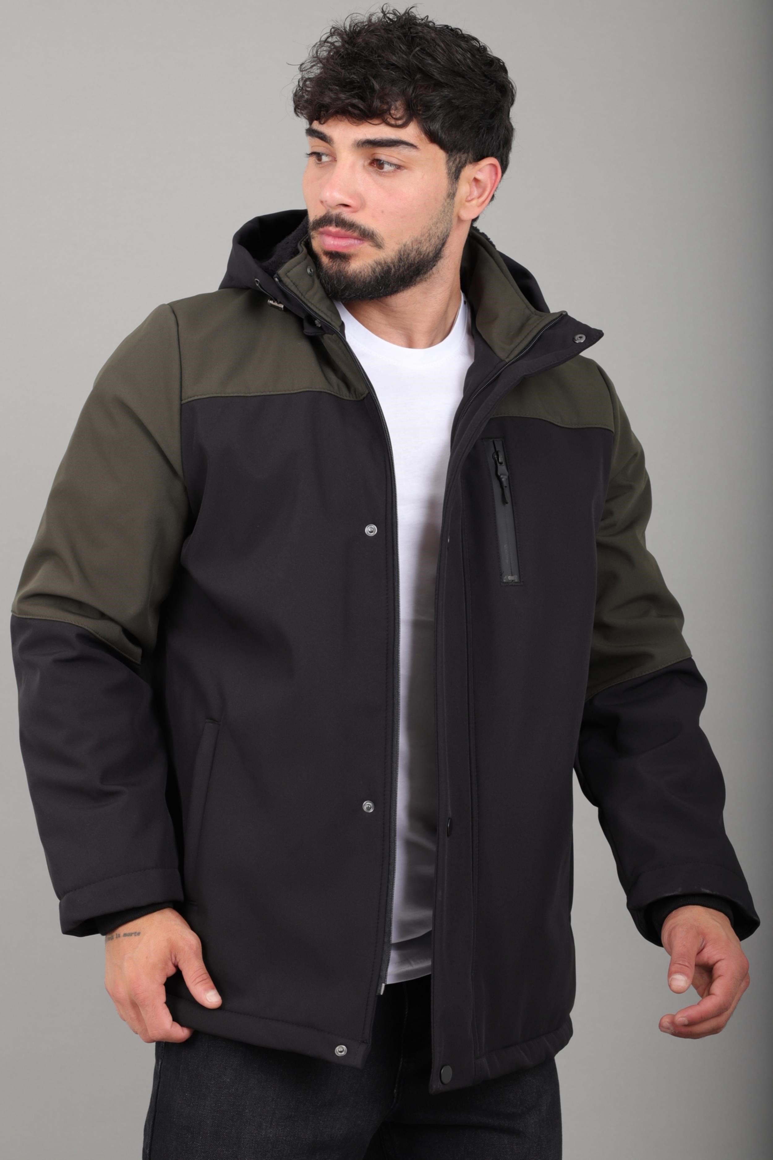 Parçalı Outdoor Softshell Kışlık Mont PLDP 3038