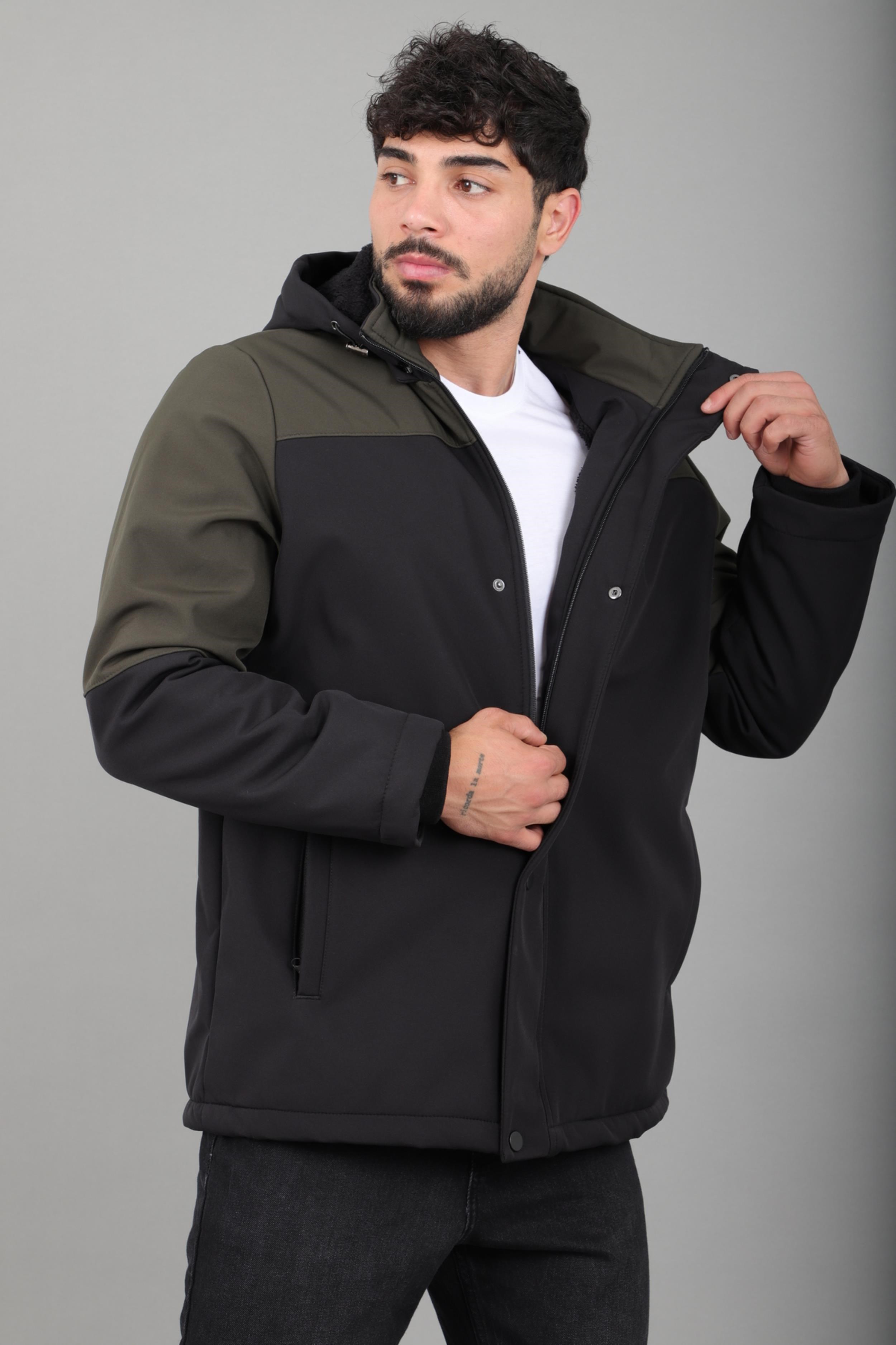 Parçalı Outdoor Softshell Kışlık Mont PLDP 3038_50513