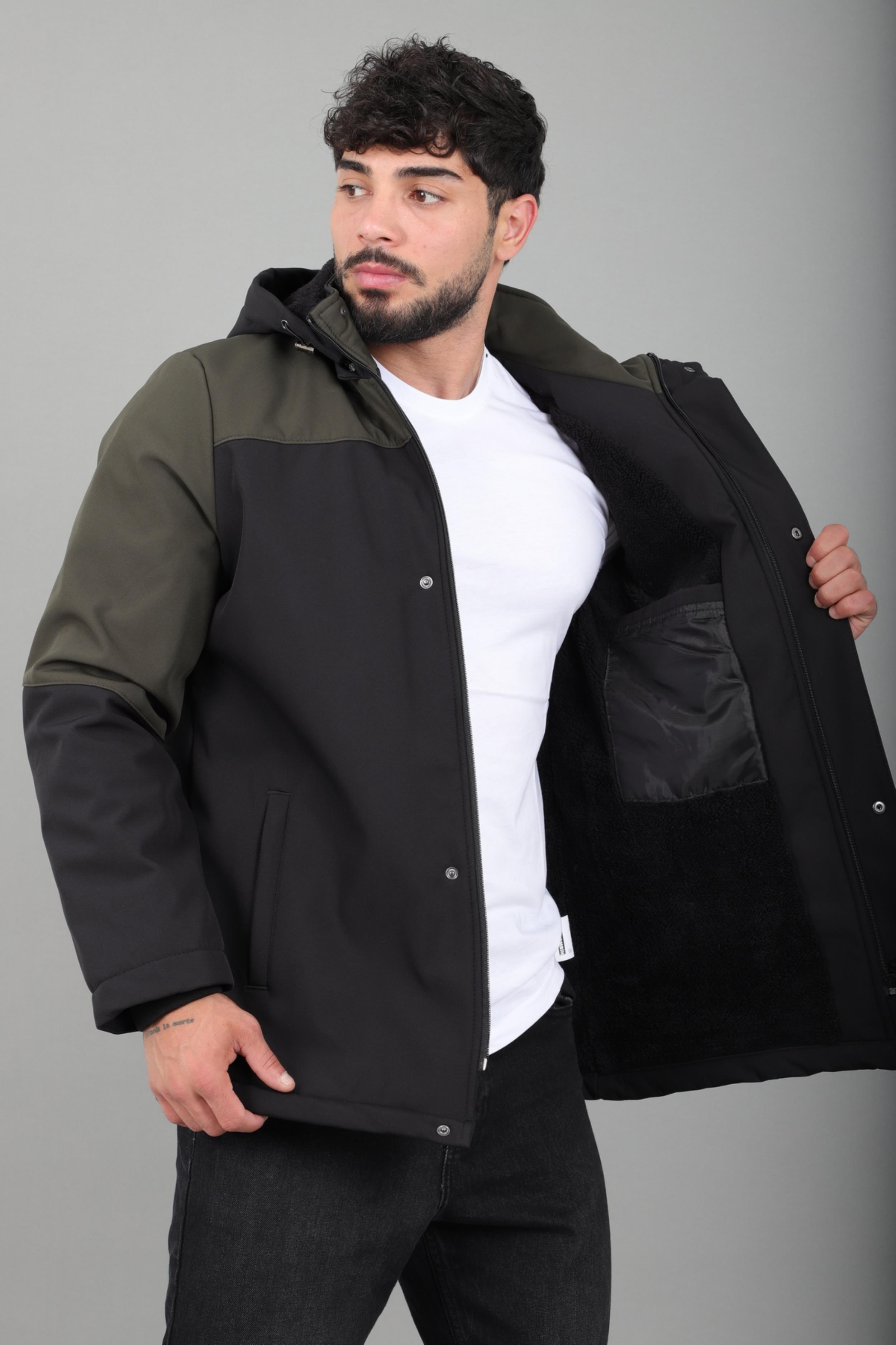 Parçalı Outdoor Softshell Kışlık Mont PLDP 3038_50513