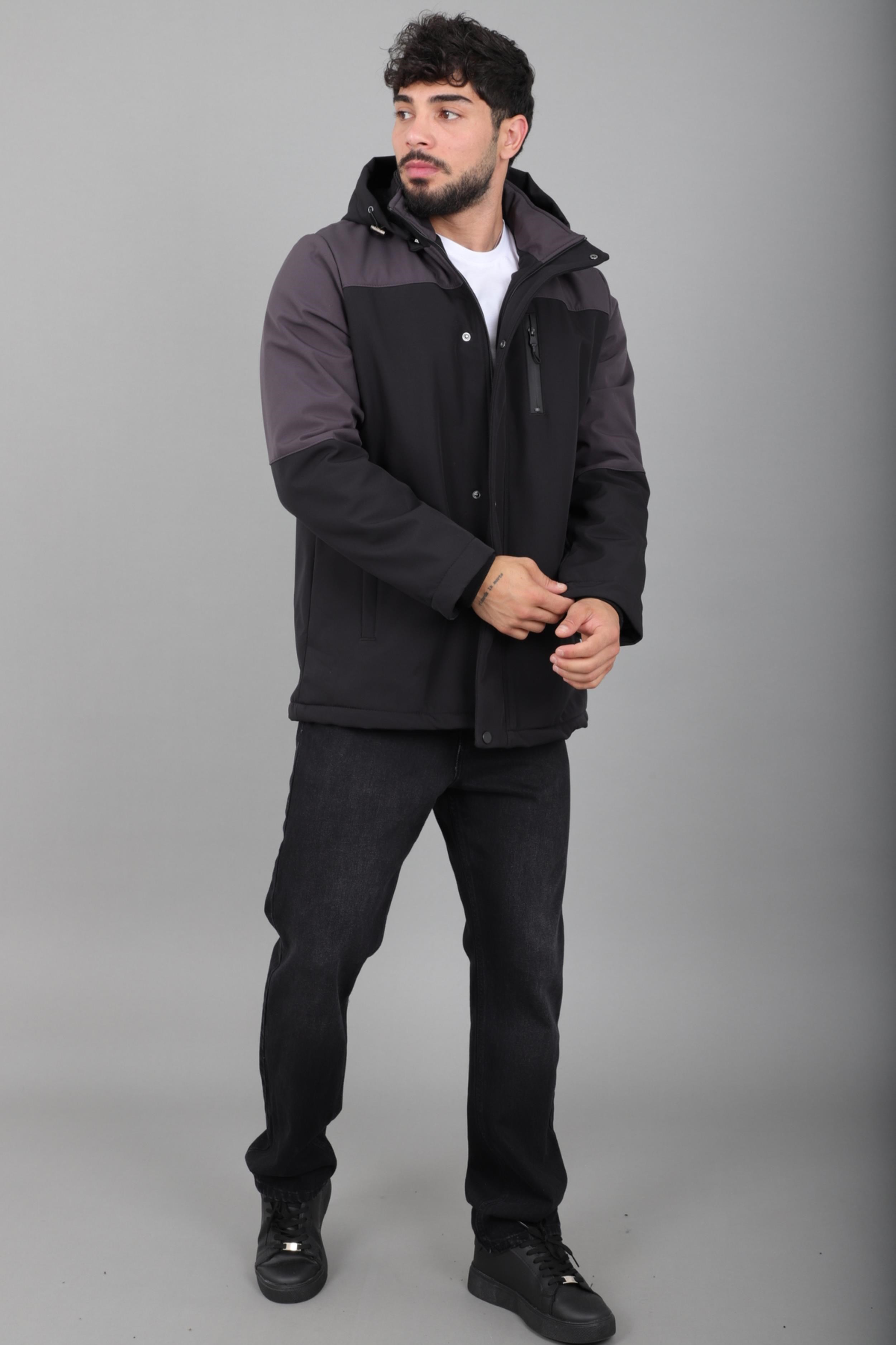 Parçalı Outdoor Softshell Kışlık Mont PLDP 3038_50513