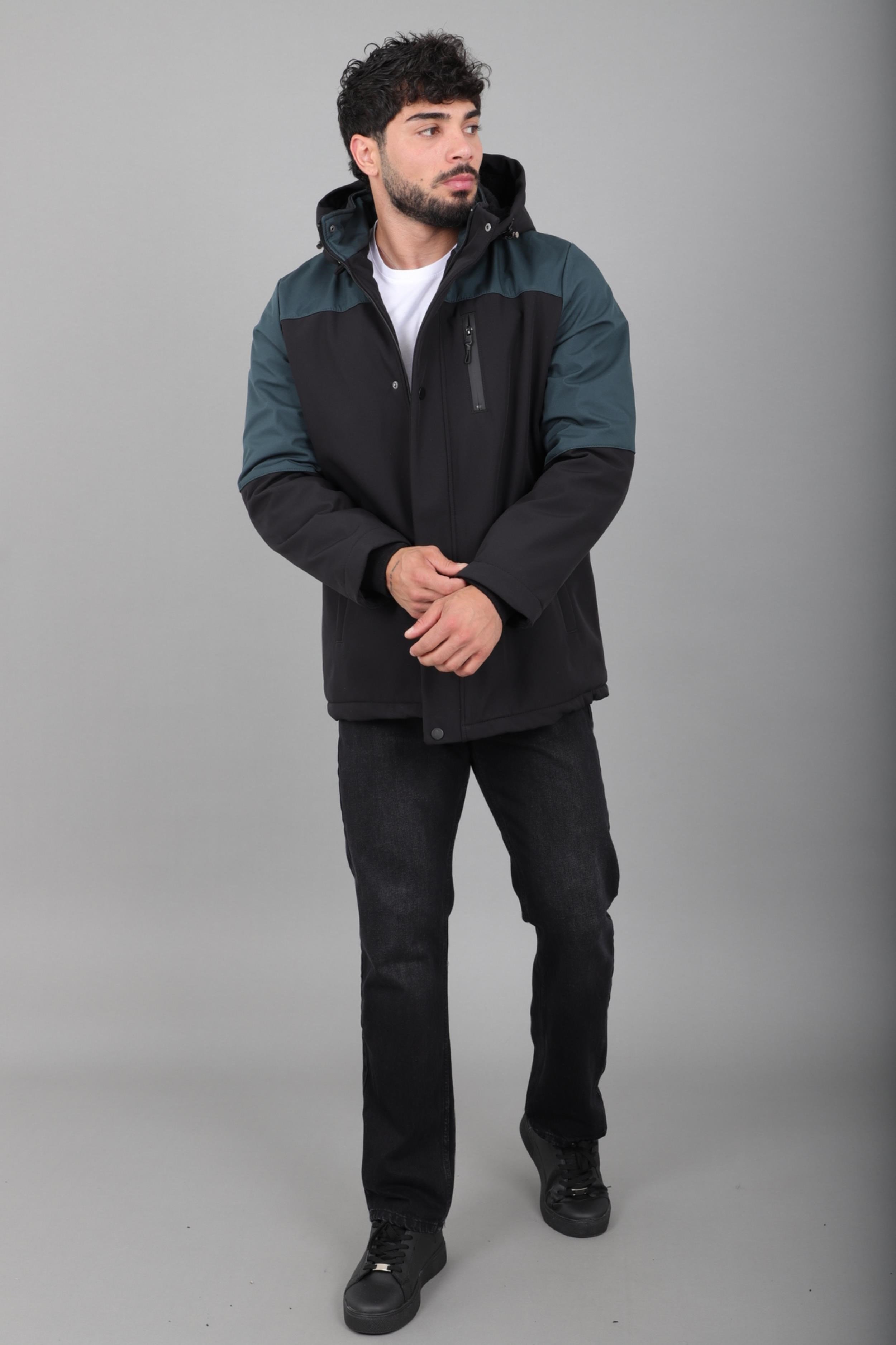 Parçalı Outdoor Softshell Kışlık Mont PLDP 3038_50513