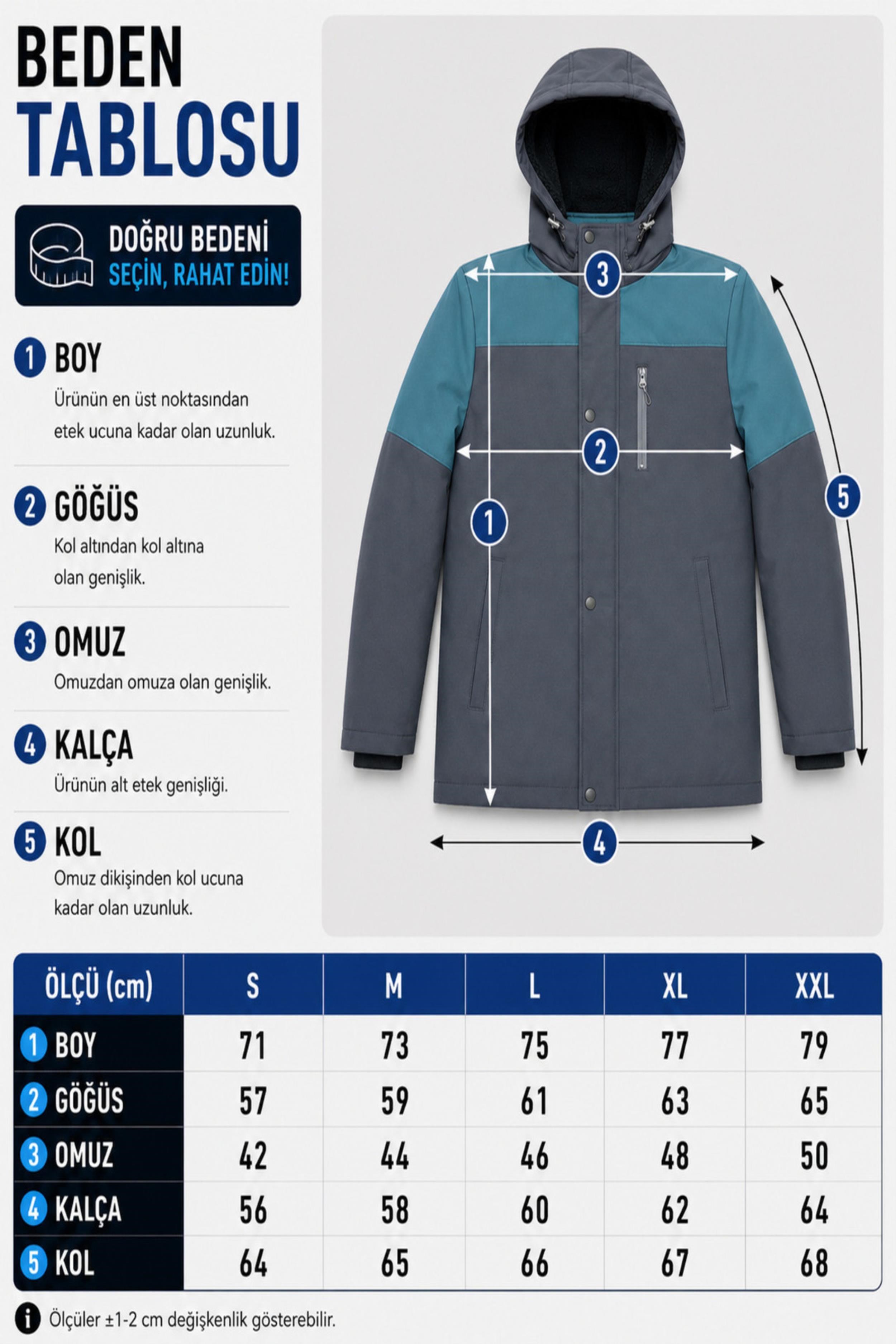 Parçalı Outdoor Softshell Kışlık Mont PLDP 3038_50513