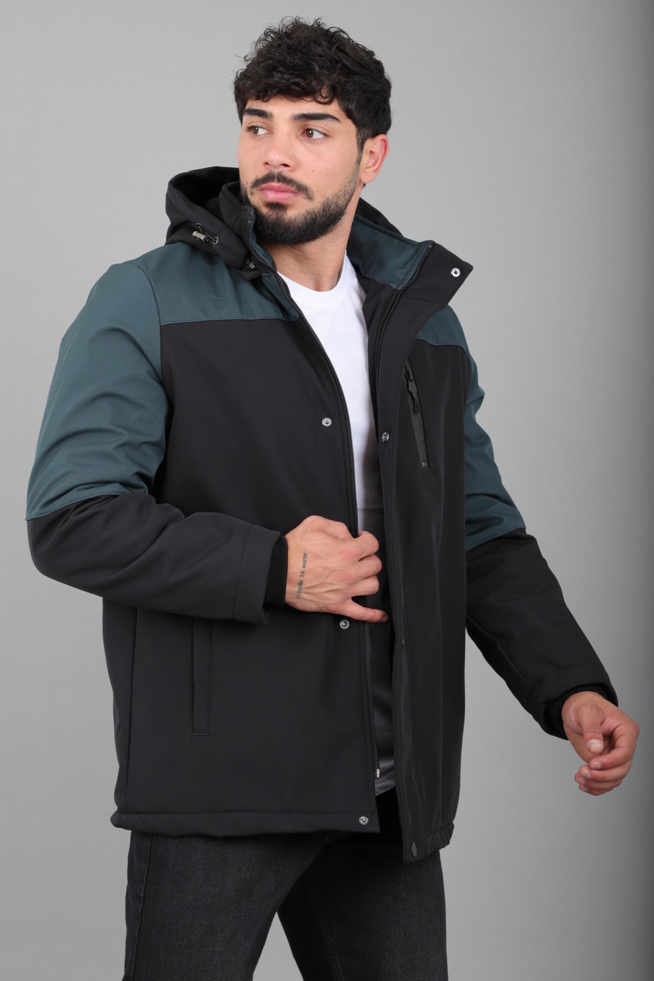Parçalı Outdoor Softshell Kışlık Mont PLDP 3038_50513