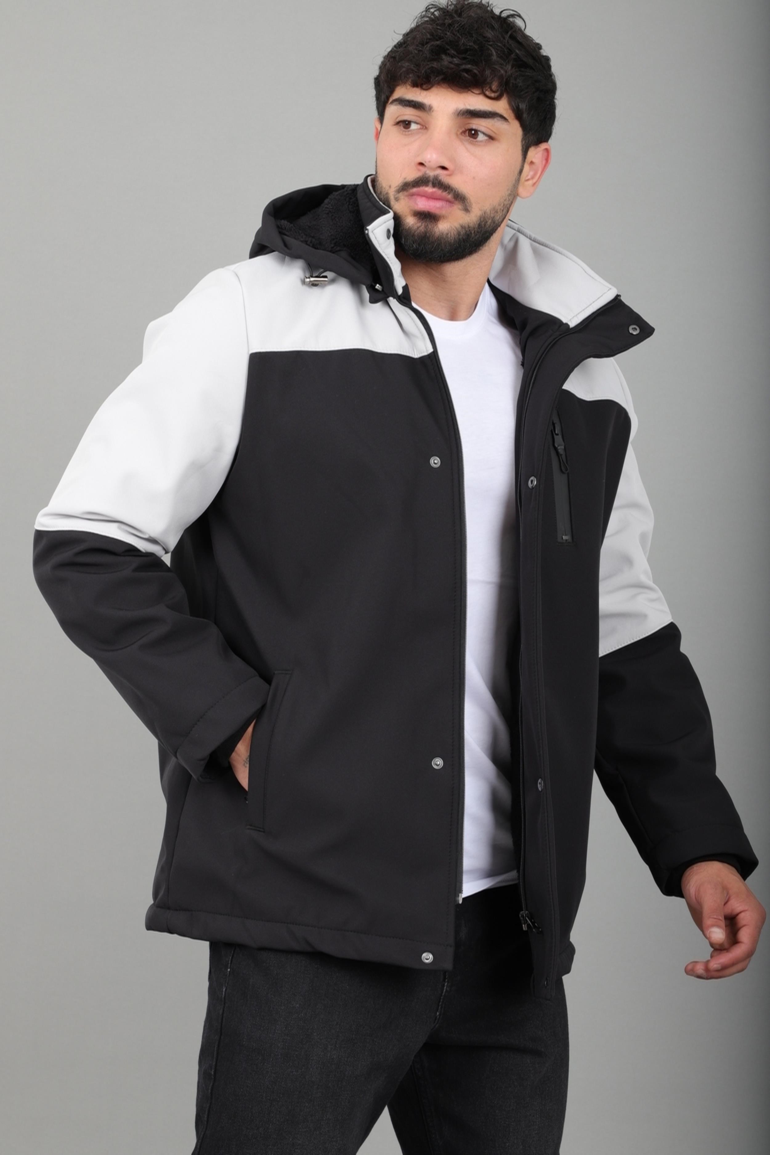 Parçalı Outdoor Softshell Kışlık Mont PLDP 3038