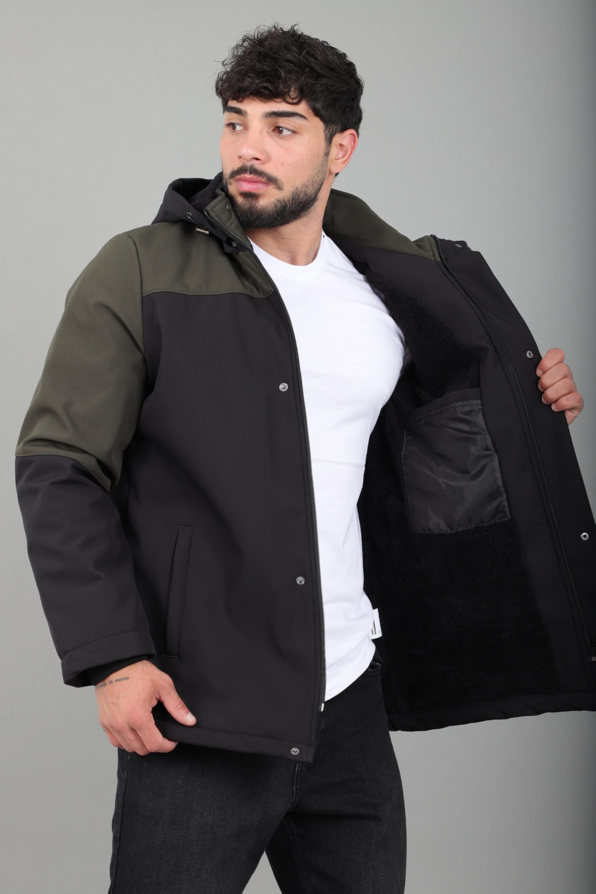 Parçalı Outdoor Softshell Kışlık Mont PLDP 3038_50513