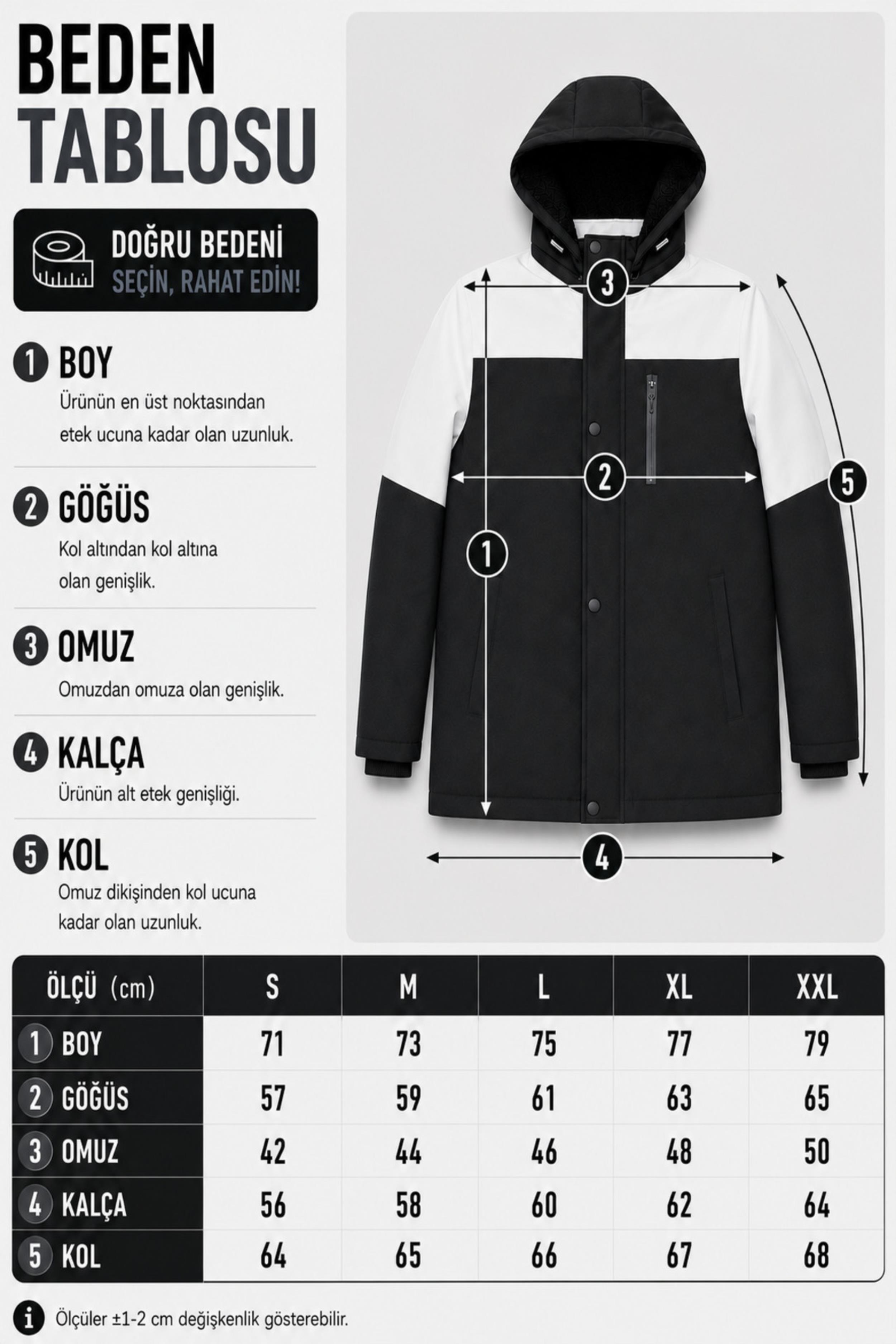 Parçalı Outdoor Softshell Kışlık Mont PLDP 3038_50513