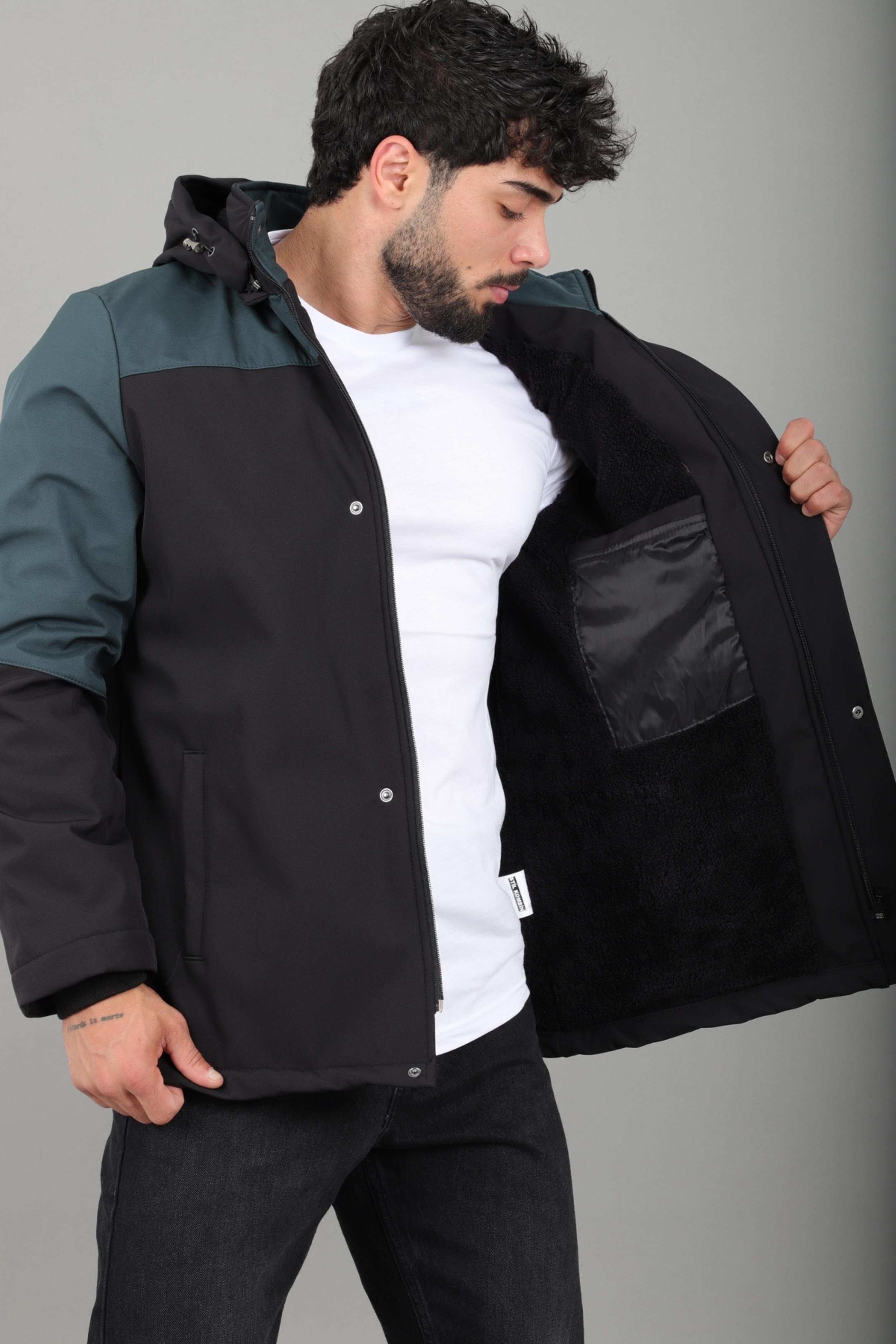 Parçalı Outdoor Softshell Kışlık Mont PLDP 3038_50513