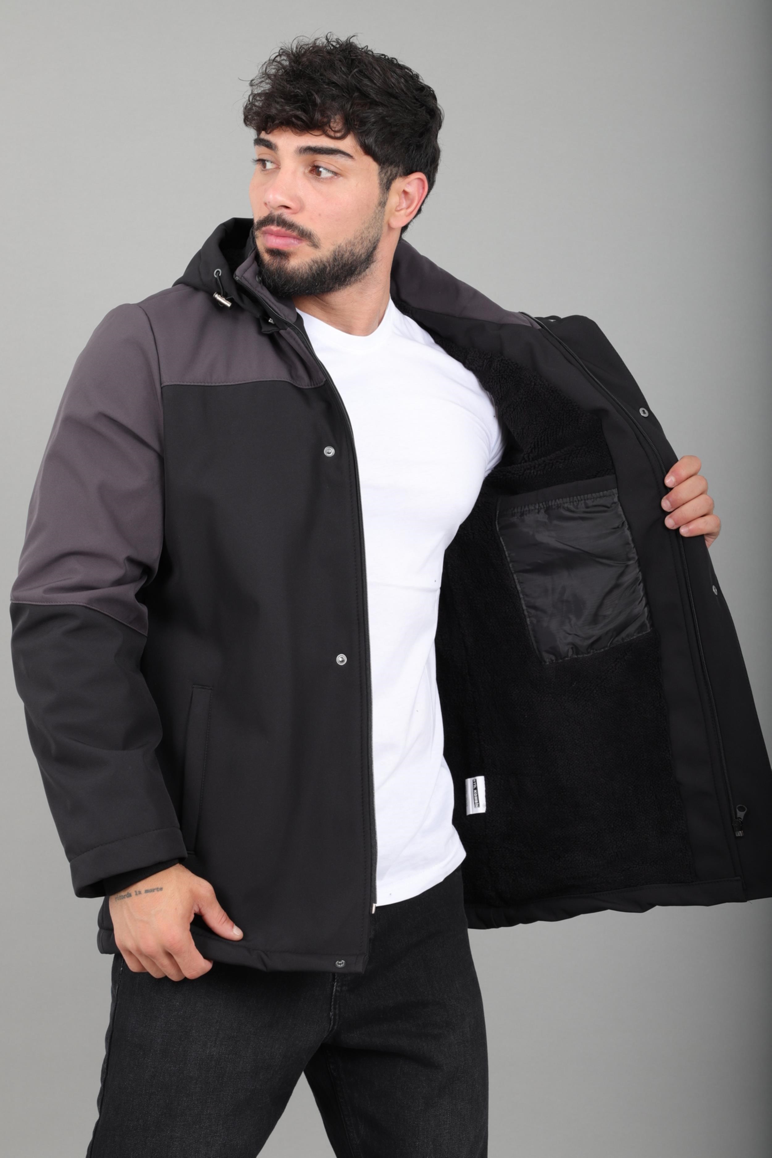 Parçalı Outdoor Softshell Kışlık Mont PLDP 3038_50513