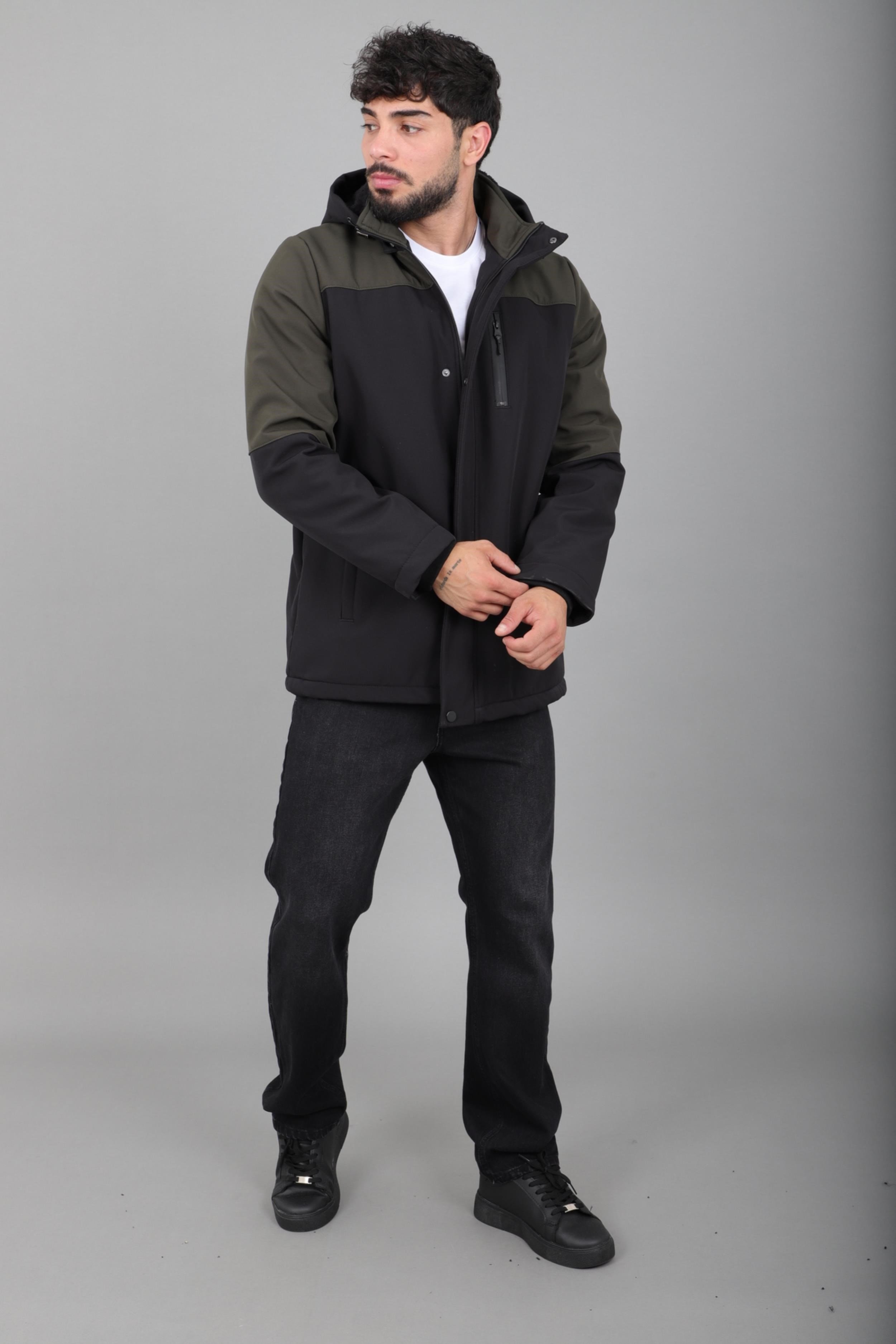 Parçalı Outdoor Softshell Kışlık Mont PLDP 3038_50513
