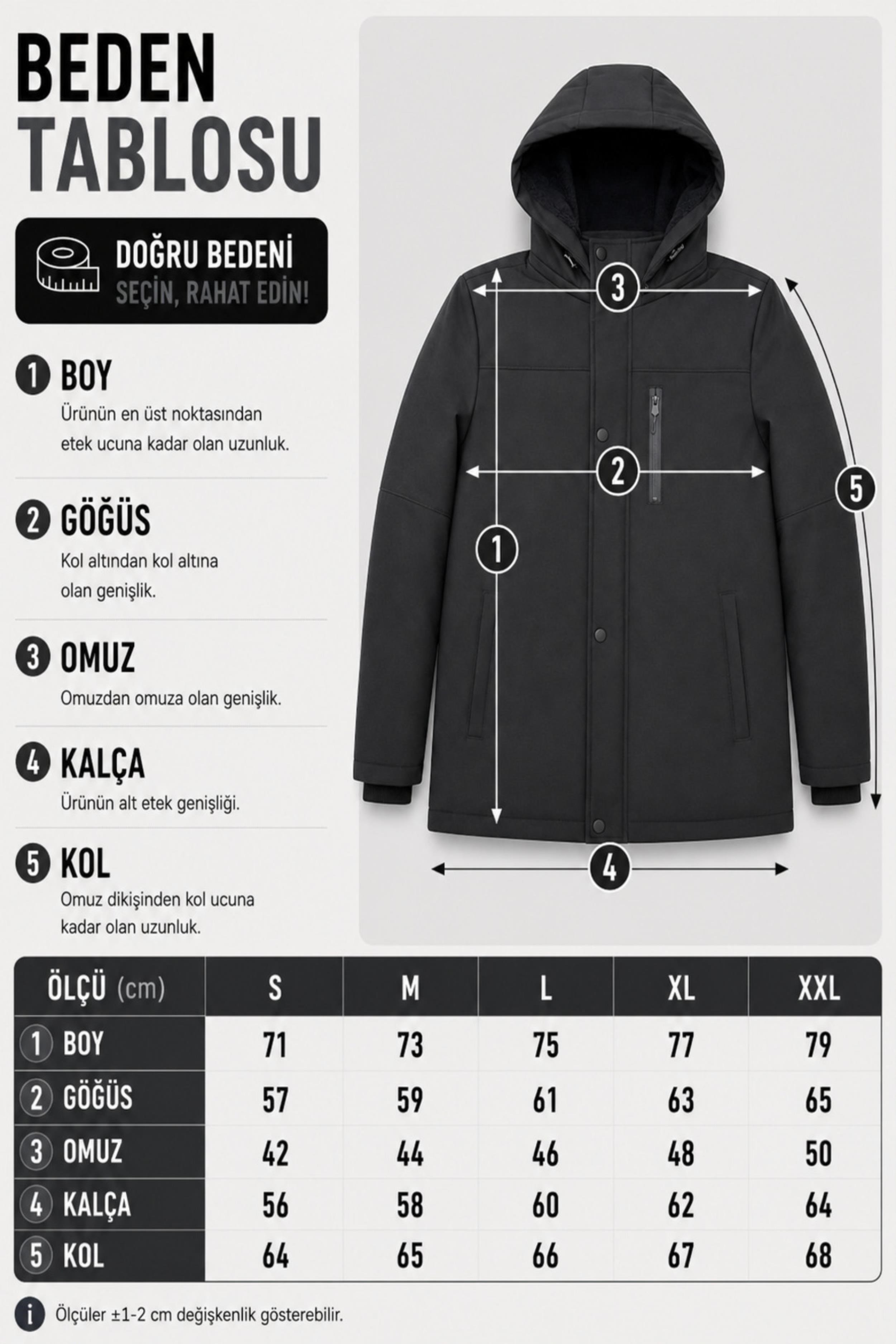 Parçalı Outdoor Softshell Kışlık Mont PLDP 3038_50513
