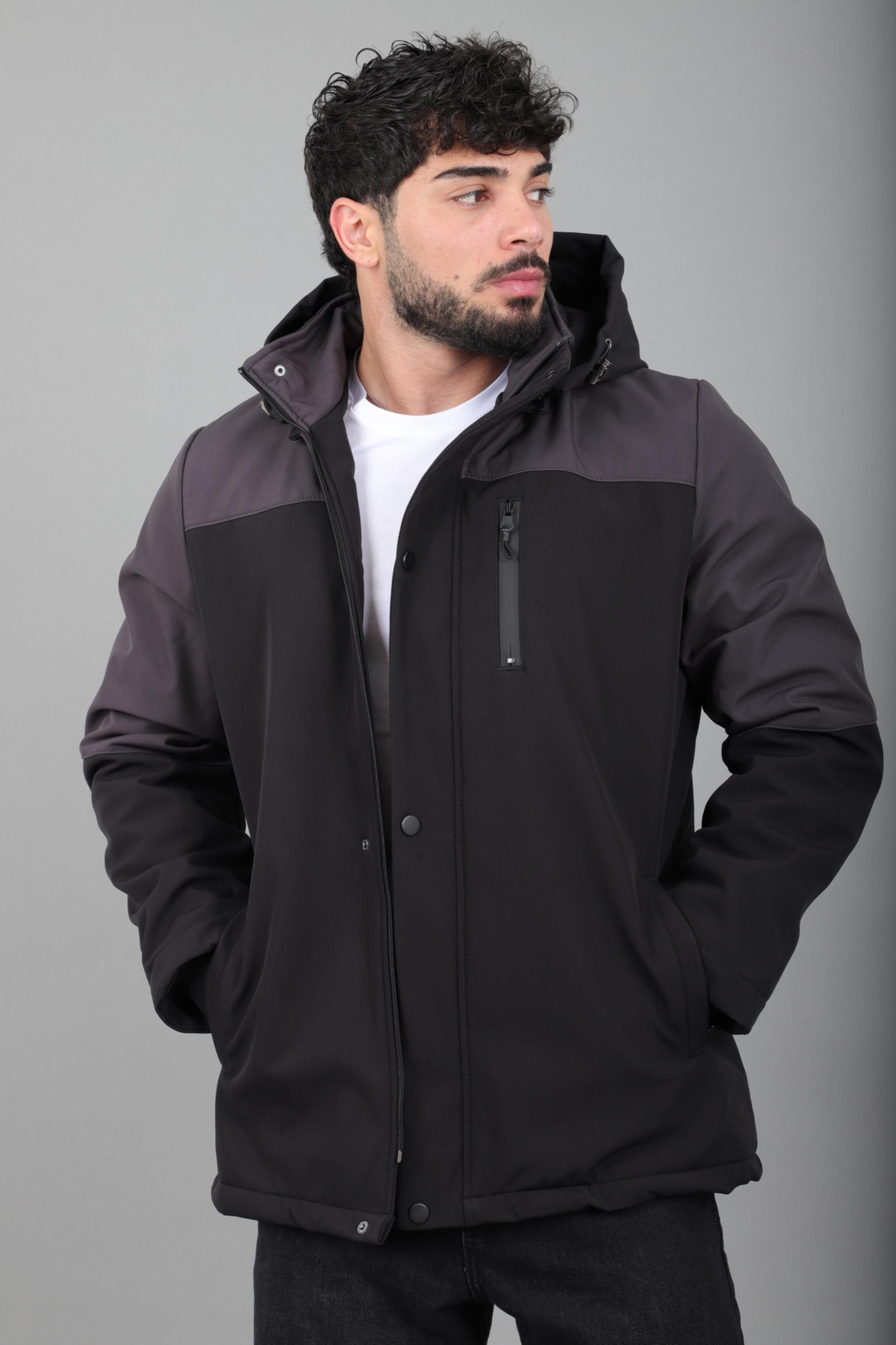Parçalı Outdoor Softshell Kışlık Mont PLDP 3038_50513