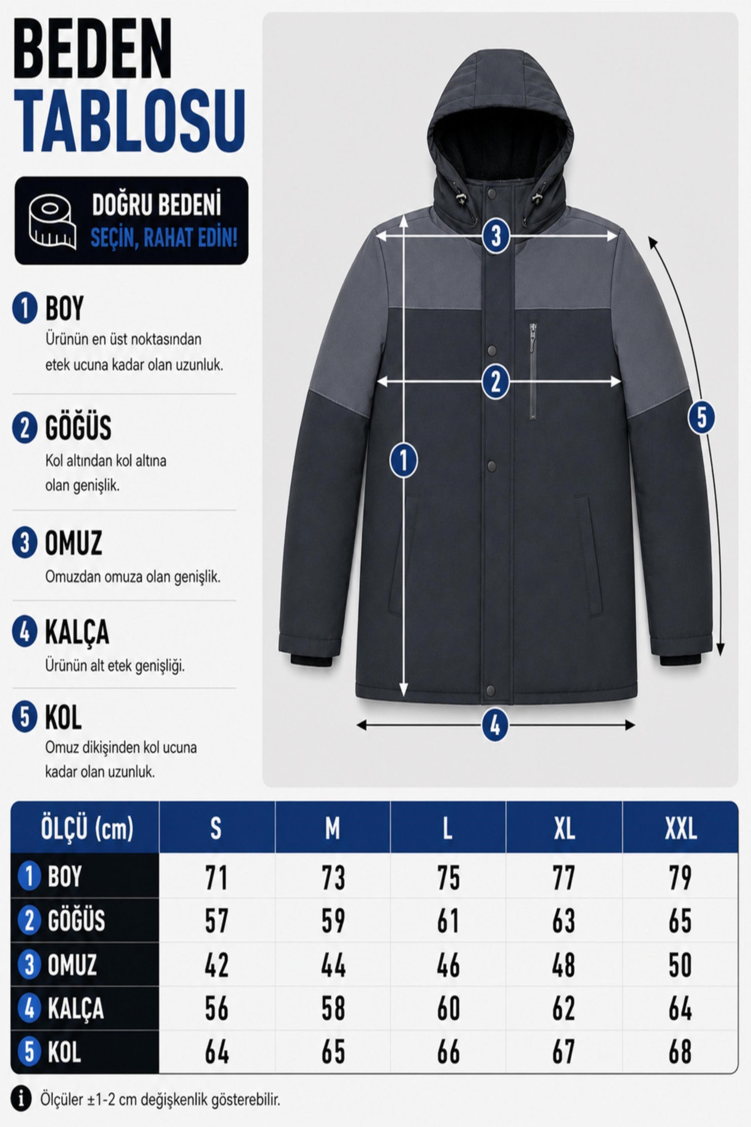 Parçalı Outdoor Softshell Kışlık Mont PLDP 3038_50513