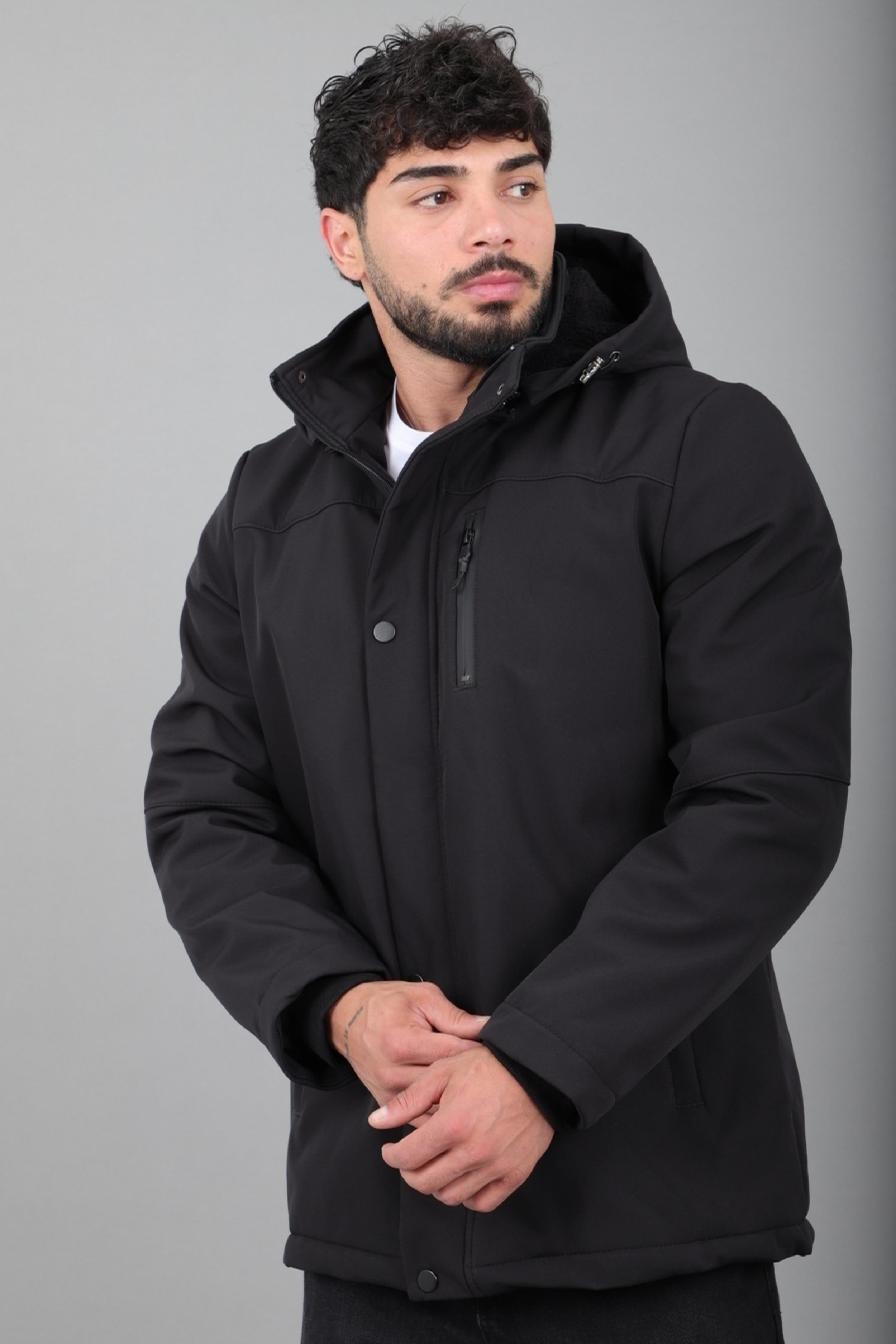 Parçalı Outdoor Softshell Kışlık Mont PLDP 3038