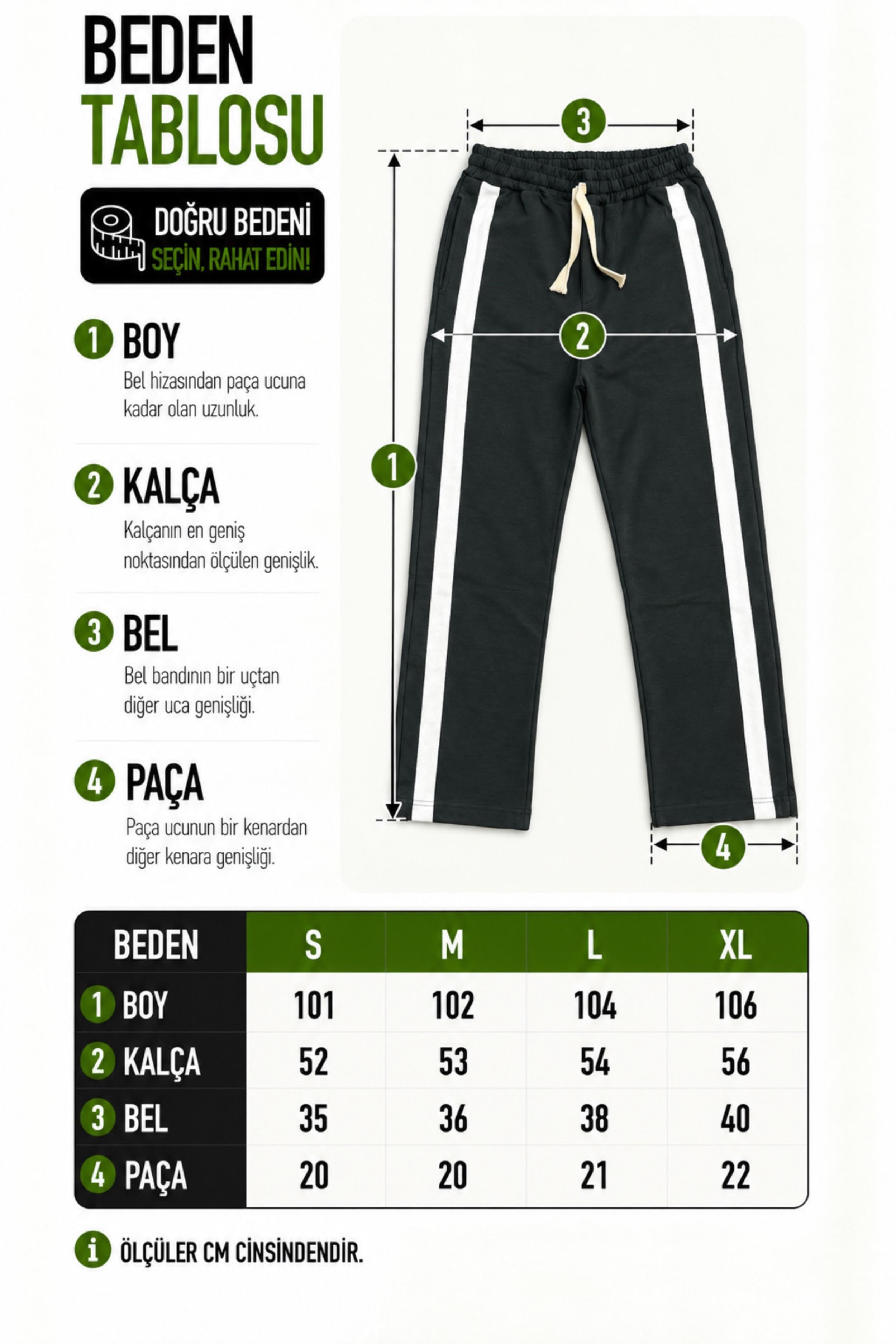 Şeritli Baggy Eşofman Altı DP 5118_70139