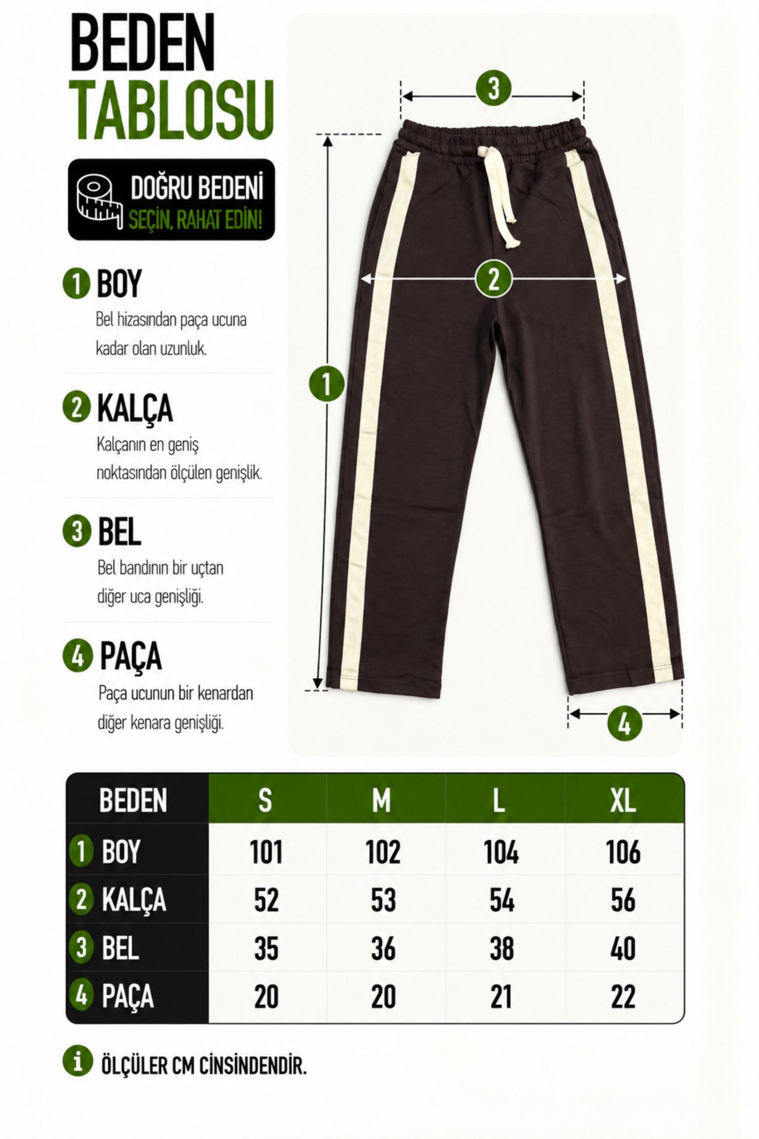 Şeritli Baggy Eşofman Altı DP 5118_70139