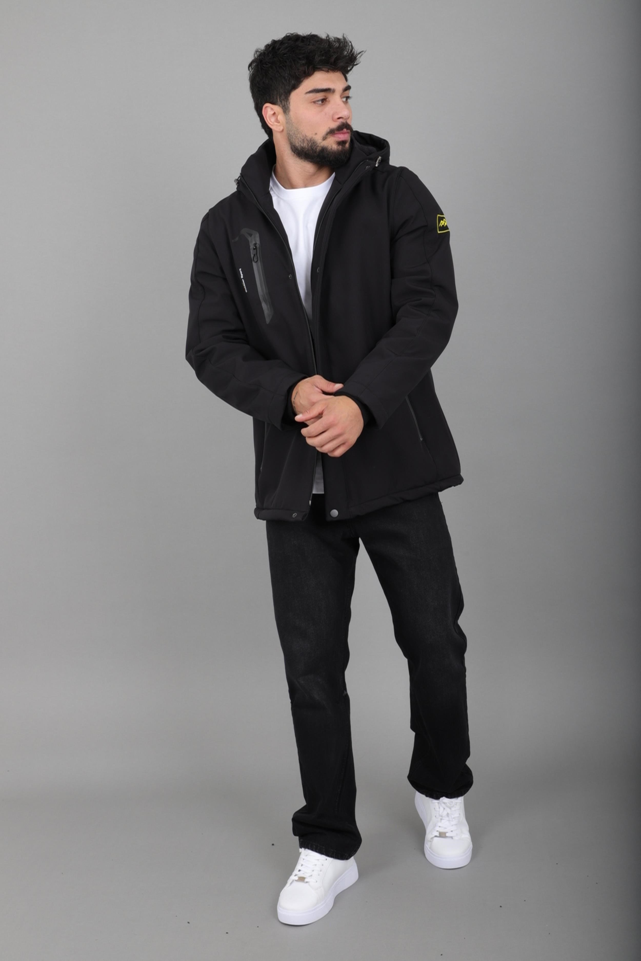 Su ve Rüzgar Geçirmez Outdoor Softshell Kışlık Mont PLDP 3014_50510