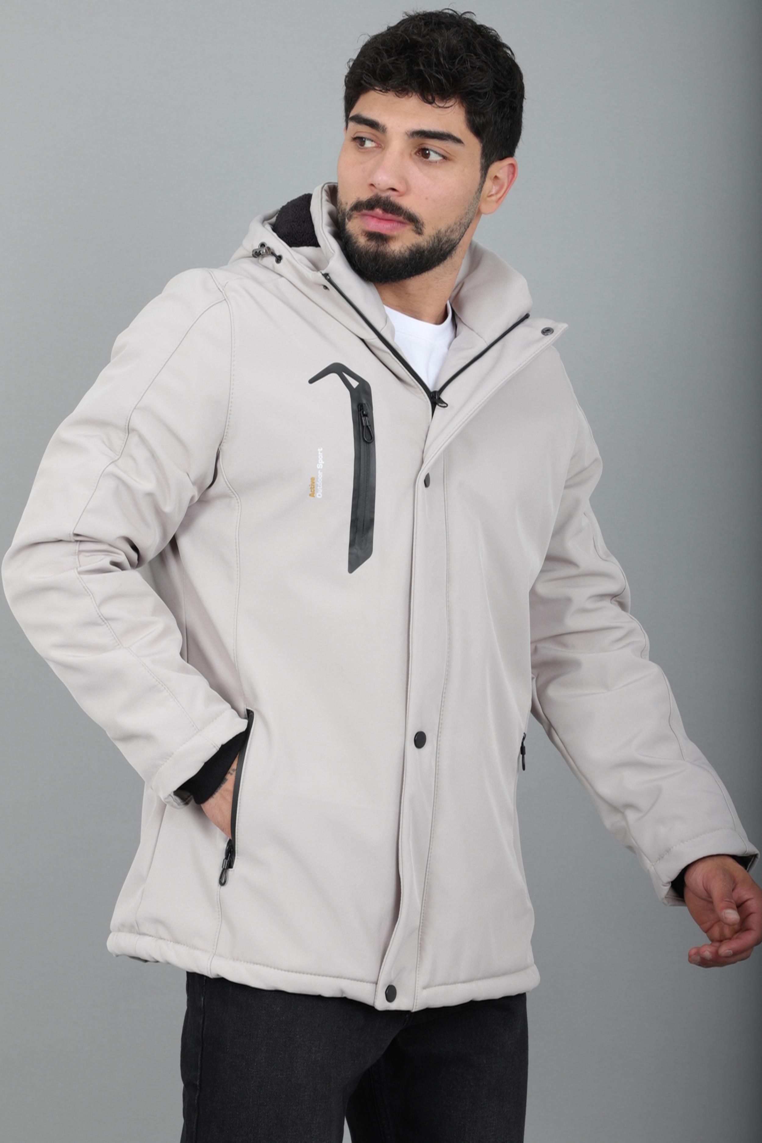 Su ve Rüzgar Geçirmez Outdoor Softshell Kışlık Mont PLDP 3014_50510