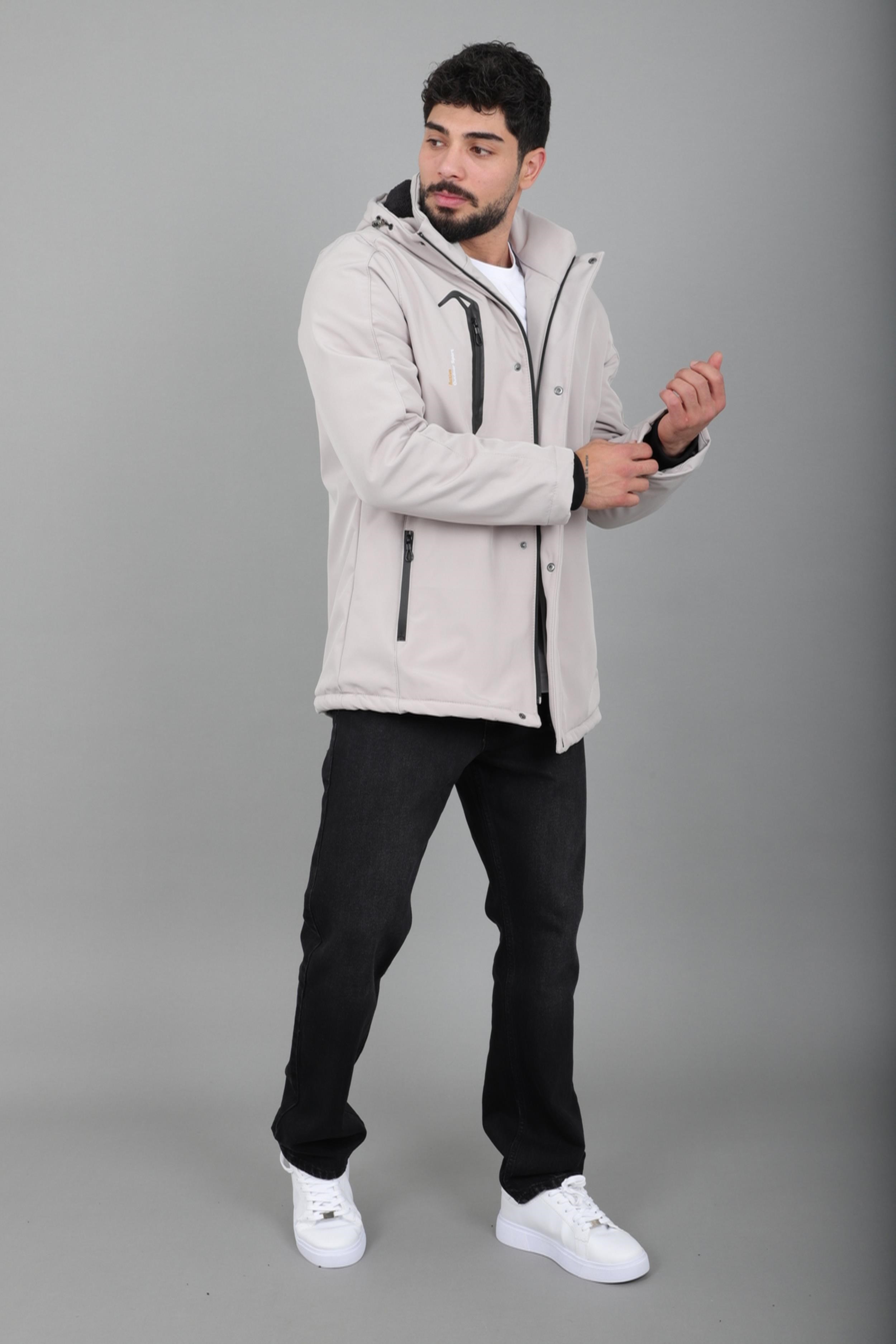 Su ve Rüzgar Geçirmez Outdoor Softshell Kışlık Mont PLDP 3014_50510