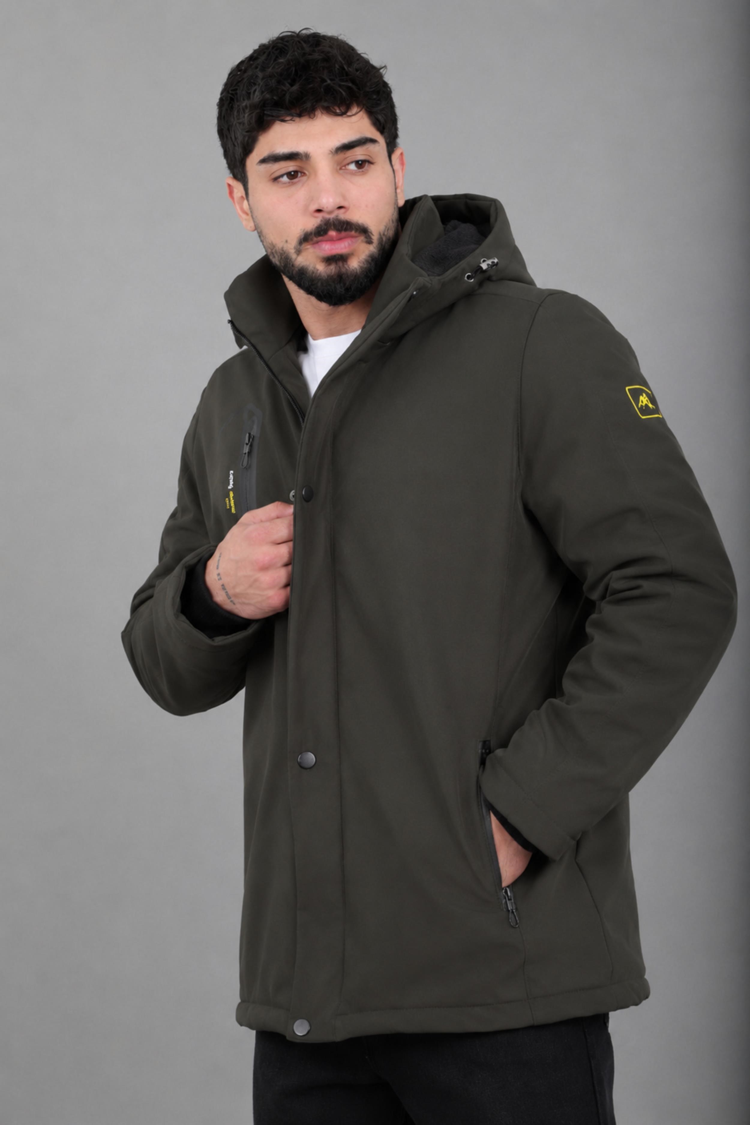 Su ve Rüzgar Geçirmez Outdoor Softshell Kışlık Mont PLDP 3014_50510