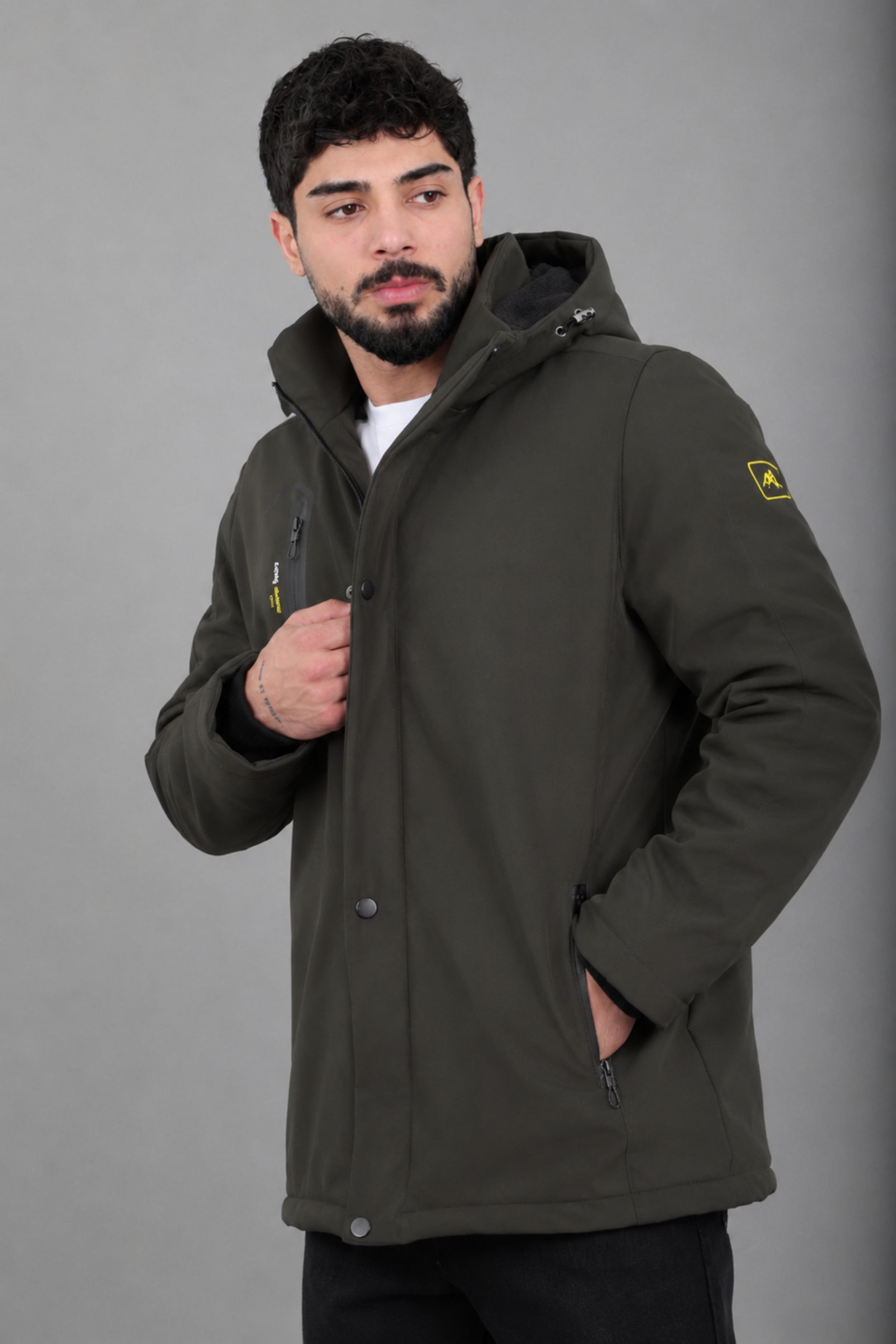 Su ve Rüzgar Geçirmez Outdoor Softshell Kışlık Mont PLDP 3014_50510