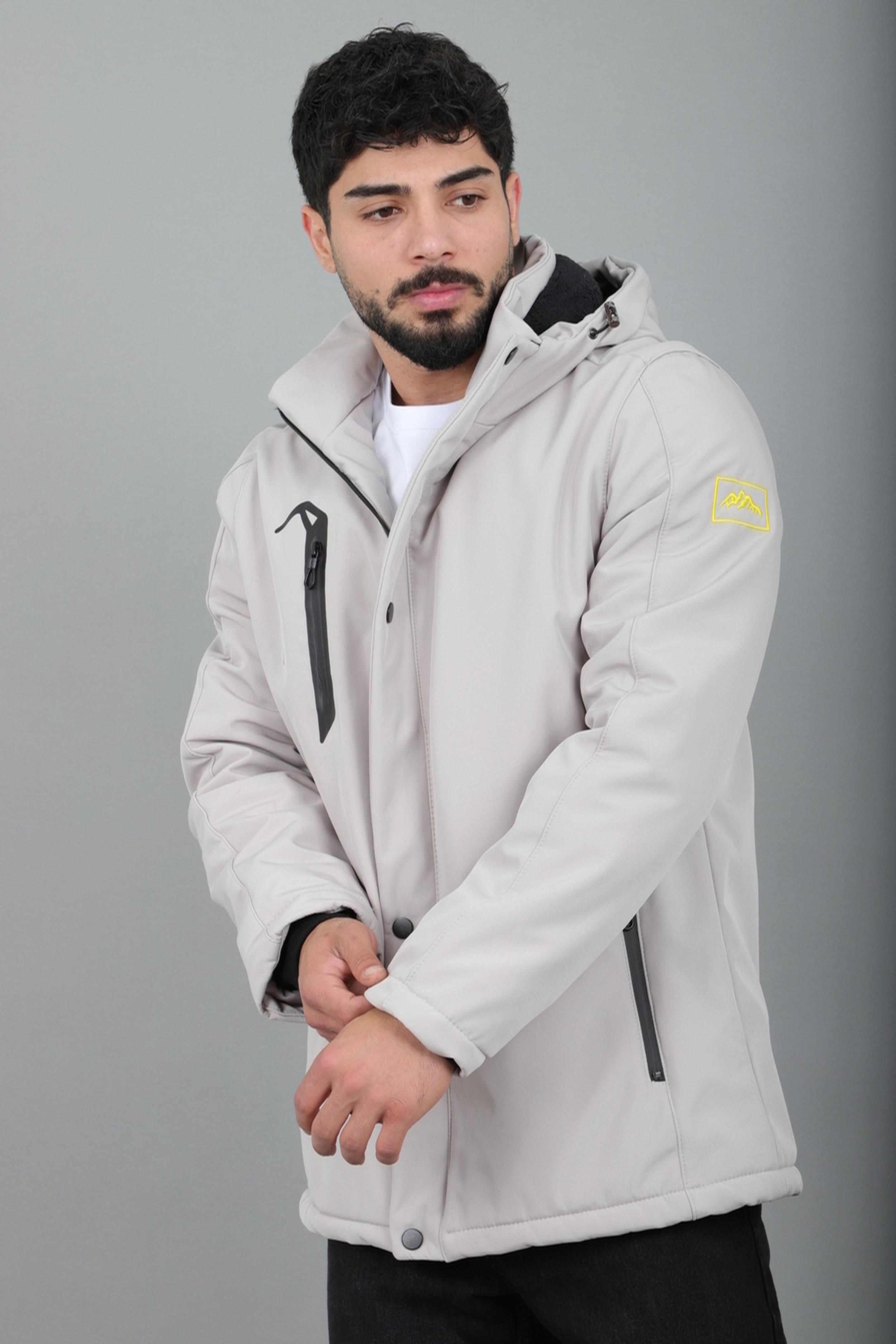 Su ve Rüzgar Geçirmez Outdoor Softshell Kışlık Mont PLDP 3014_50510