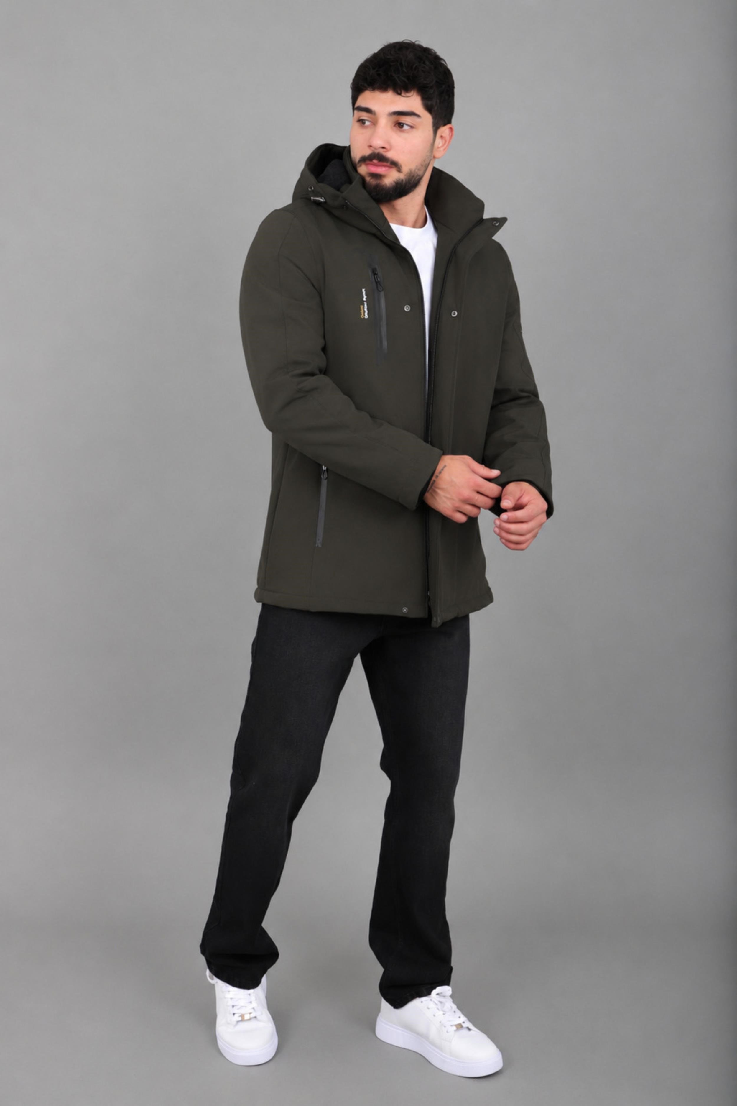 Su ve Rüzgar Geçirmez Outdoor Softshell Kışlık Mont PLDP 3014_50510