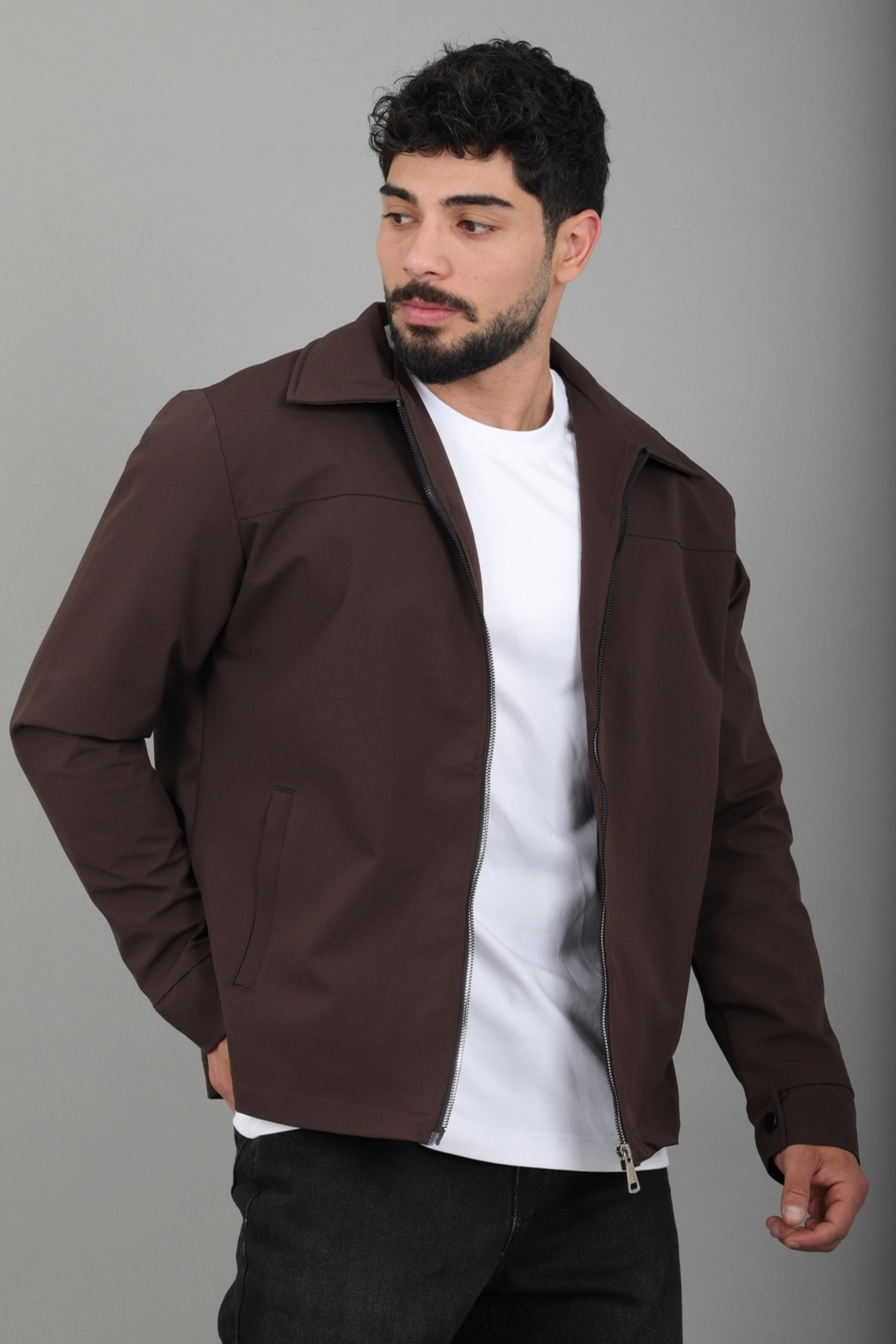 Tyson Kumaş Yakalı Fermuarlı Mevsimlik Mont PLDP 3034_60396
