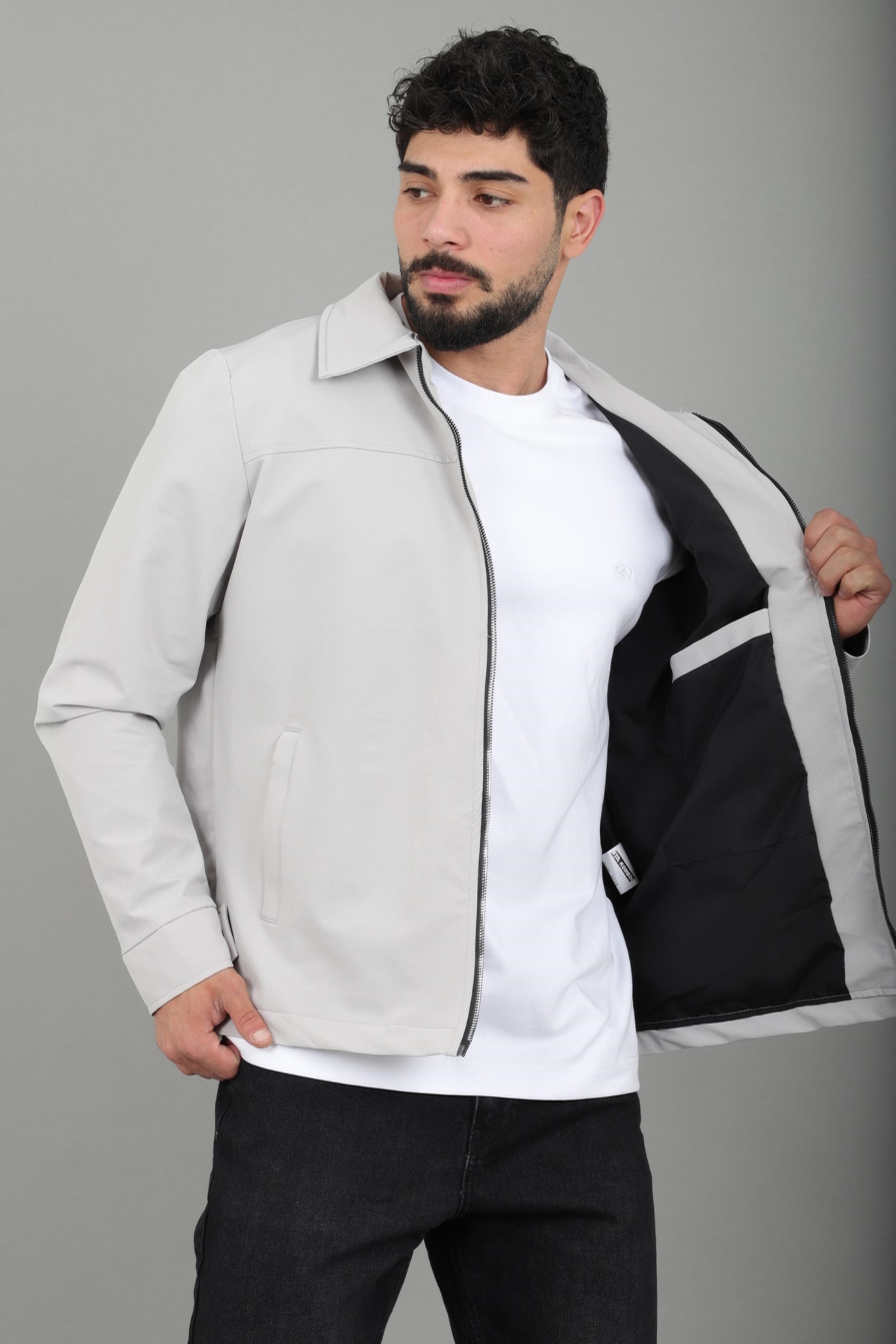 Tyson Kumaş Yakalı Fermuarlı Mevsimlik Mont PLDP 3034_60396