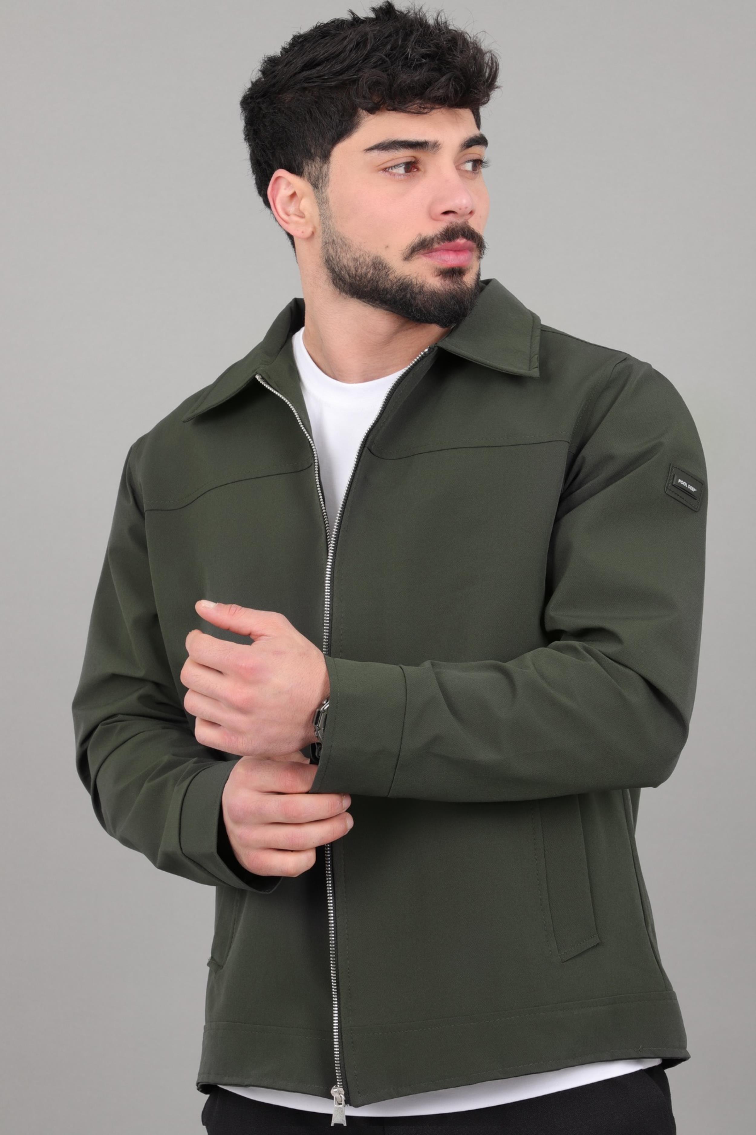 Yakalı Fermuarlı Mevsimlik Mont PLDP 3033_60390
