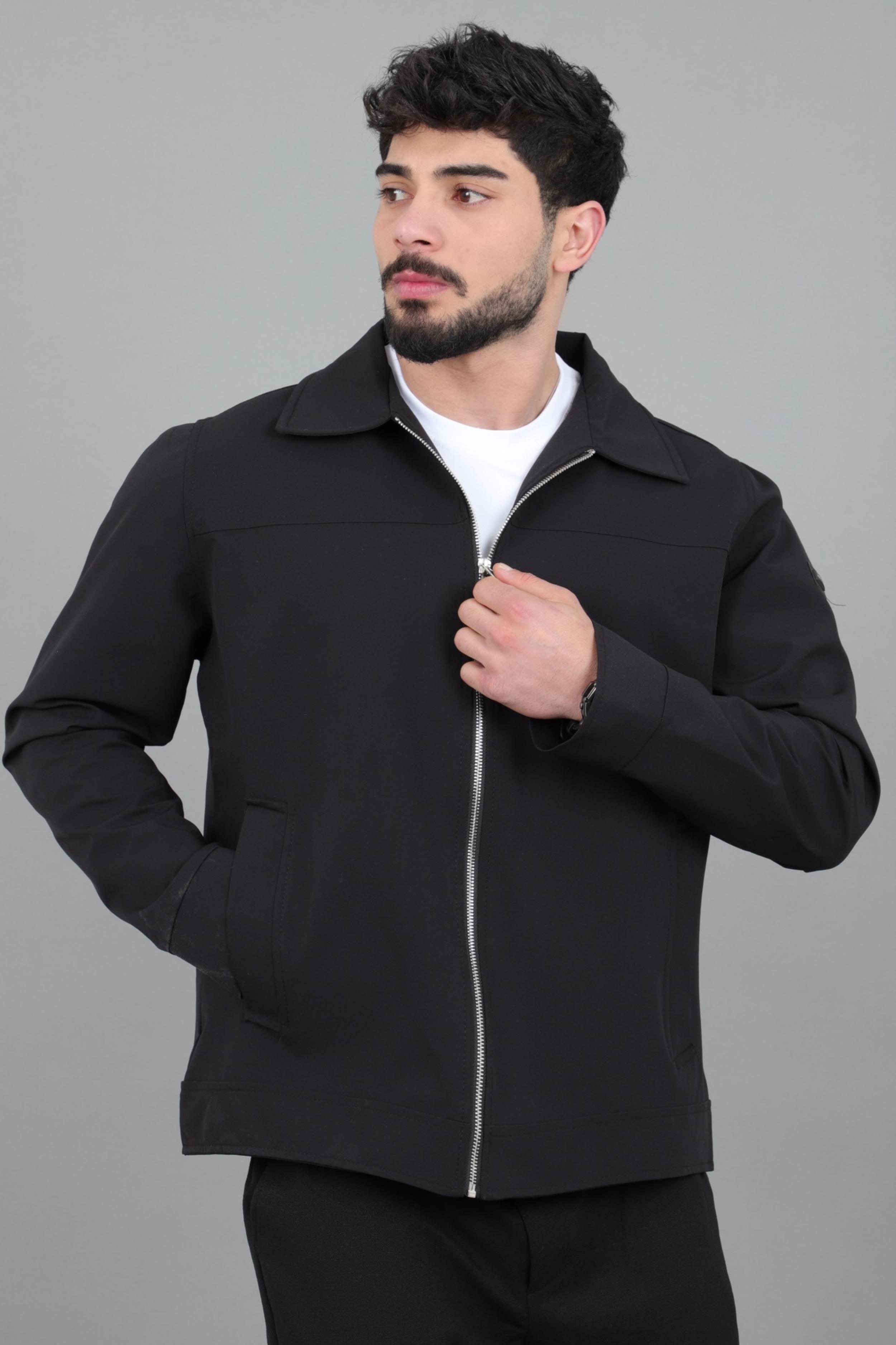 Yakalı Fermuarlı Mevsimlik Mont PLDP 3033_60390