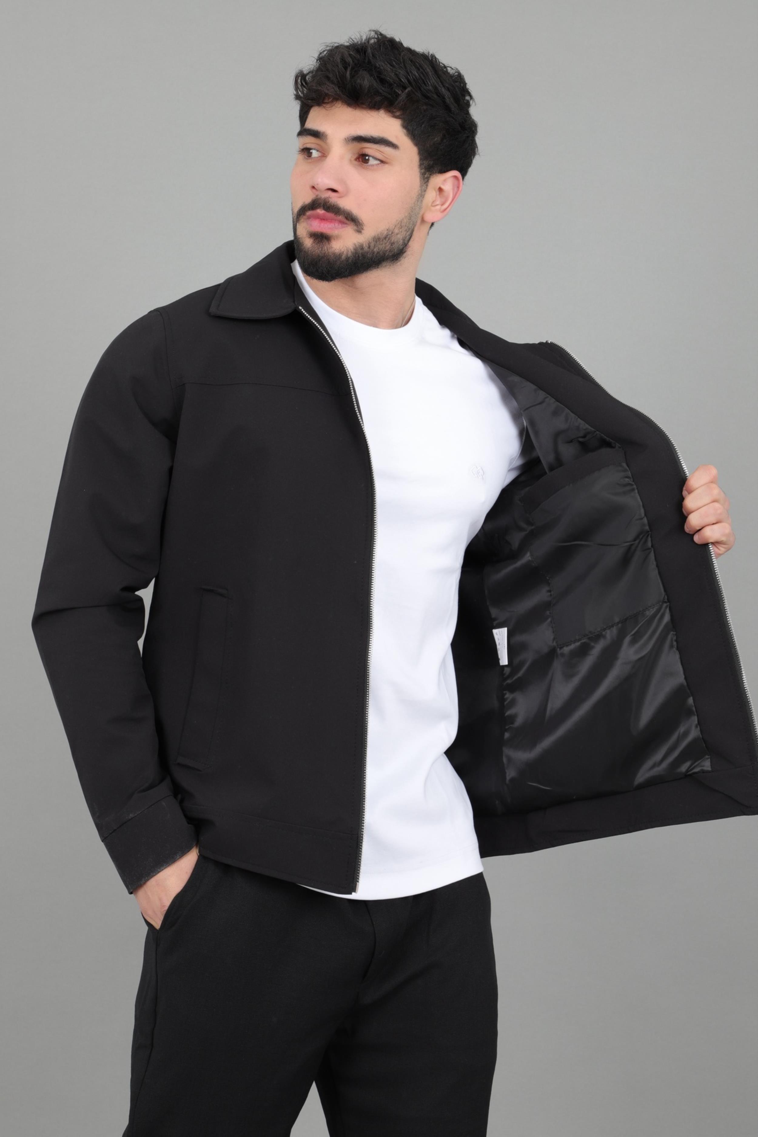 Yakalı Fermuarlı Mevsimlik Mont PLDP 3033_60390
