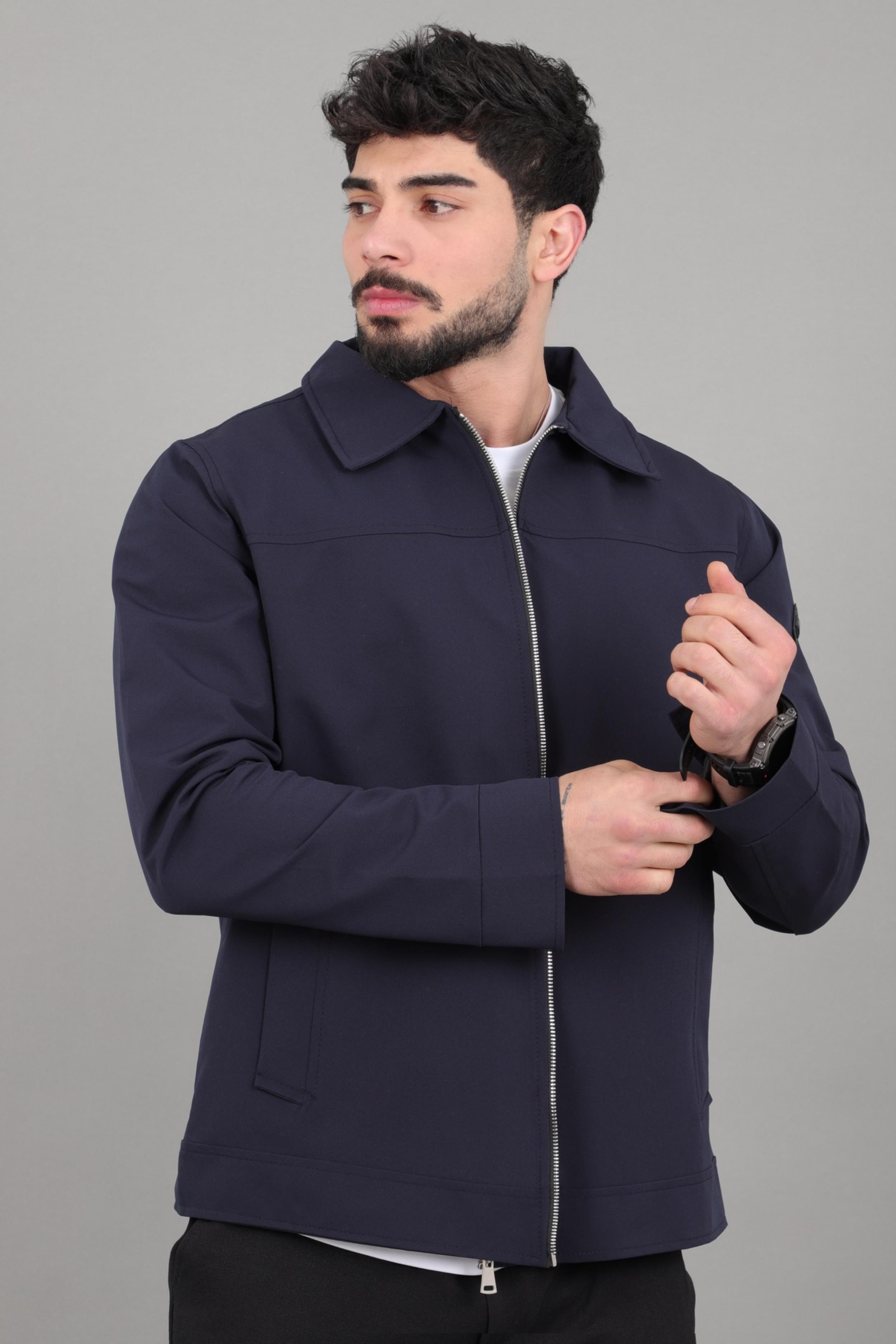 Yakalı Fermuarlı Mevsimlik Mont PLDP 3033_60390
