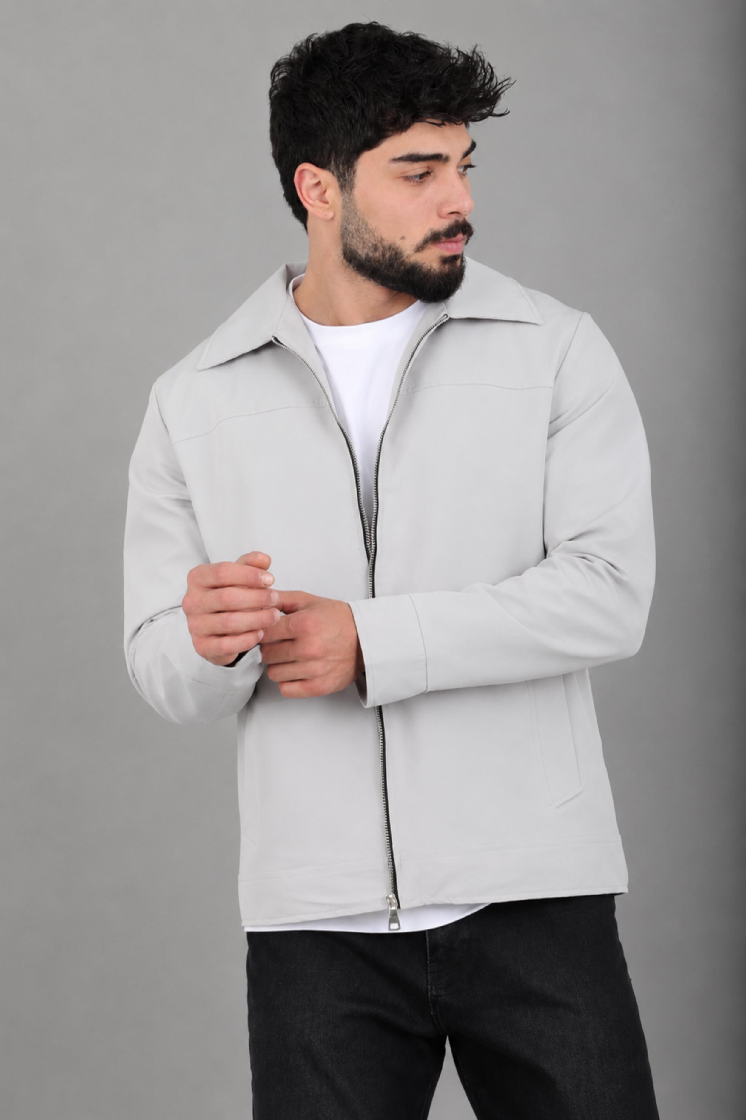 Yakalı Fermuarlı Mevsimlik Mont PLDP 3033_60390
