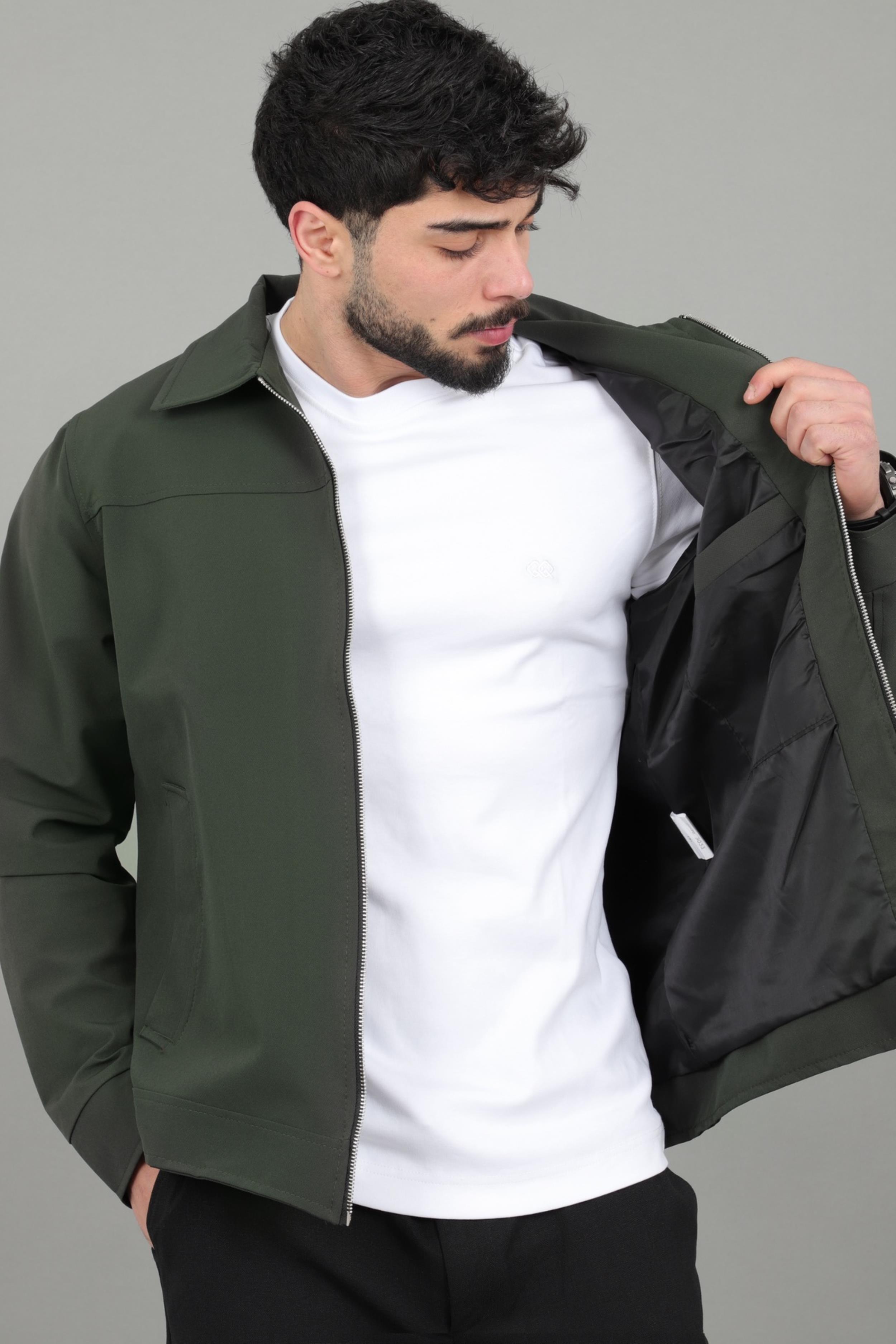 Yakalı Fermuarlı Mevsimlik Mont PLDP 3033_60390