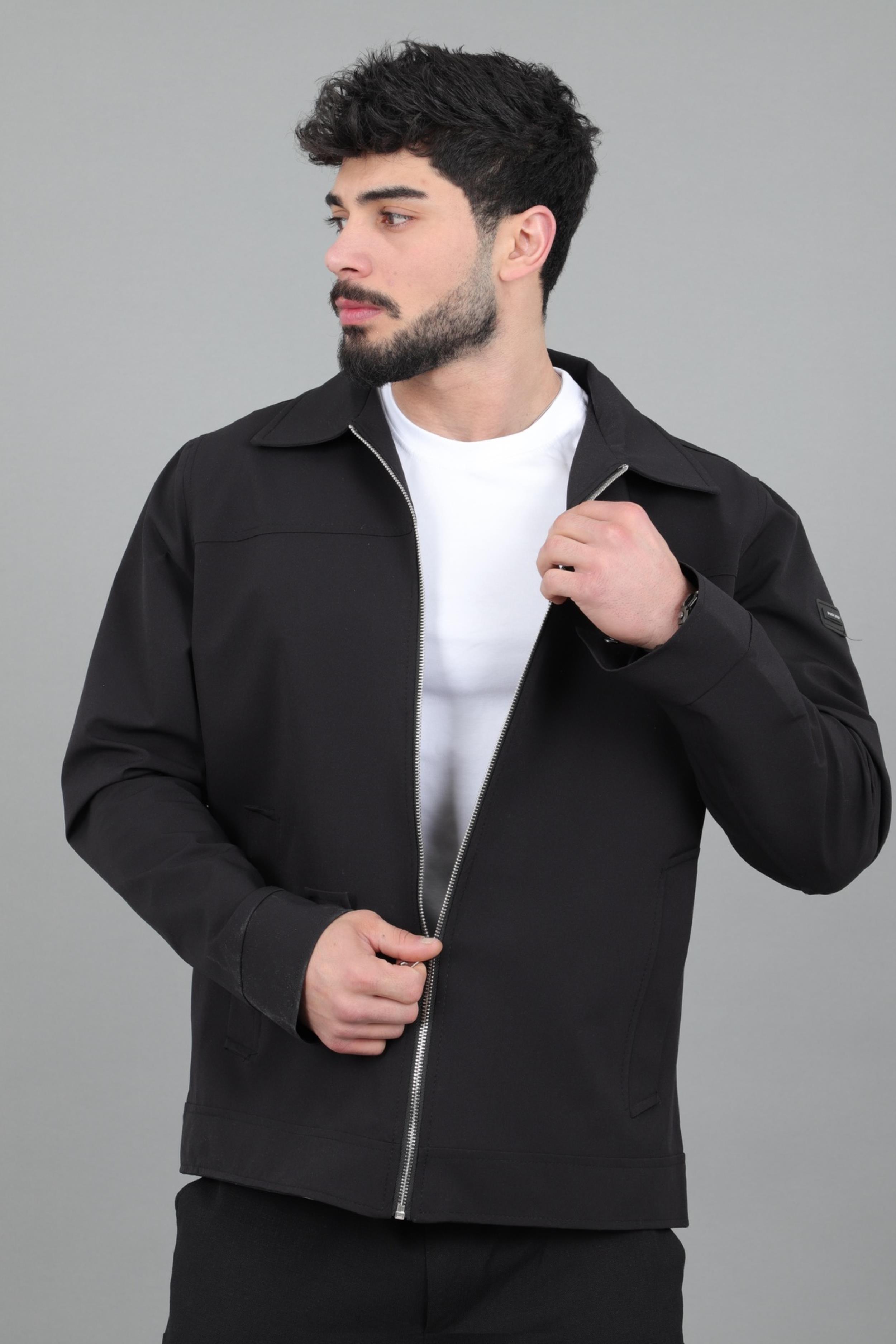 Yakalı Fermuarlı Mevsimlik Mont PLDP 3033_60390