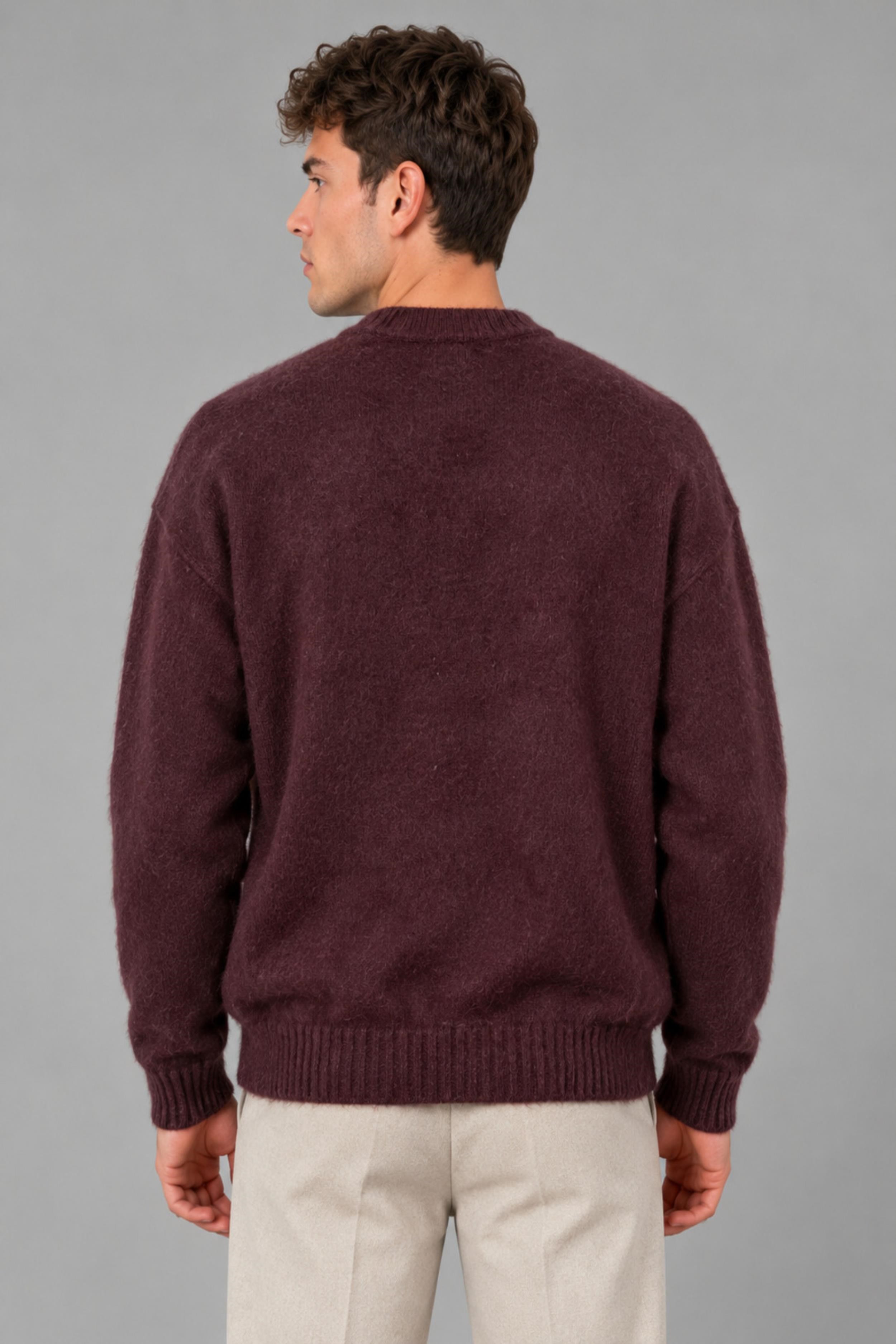 Yarım Oversize Baskılı Kışlık Kazak DP16630_10070