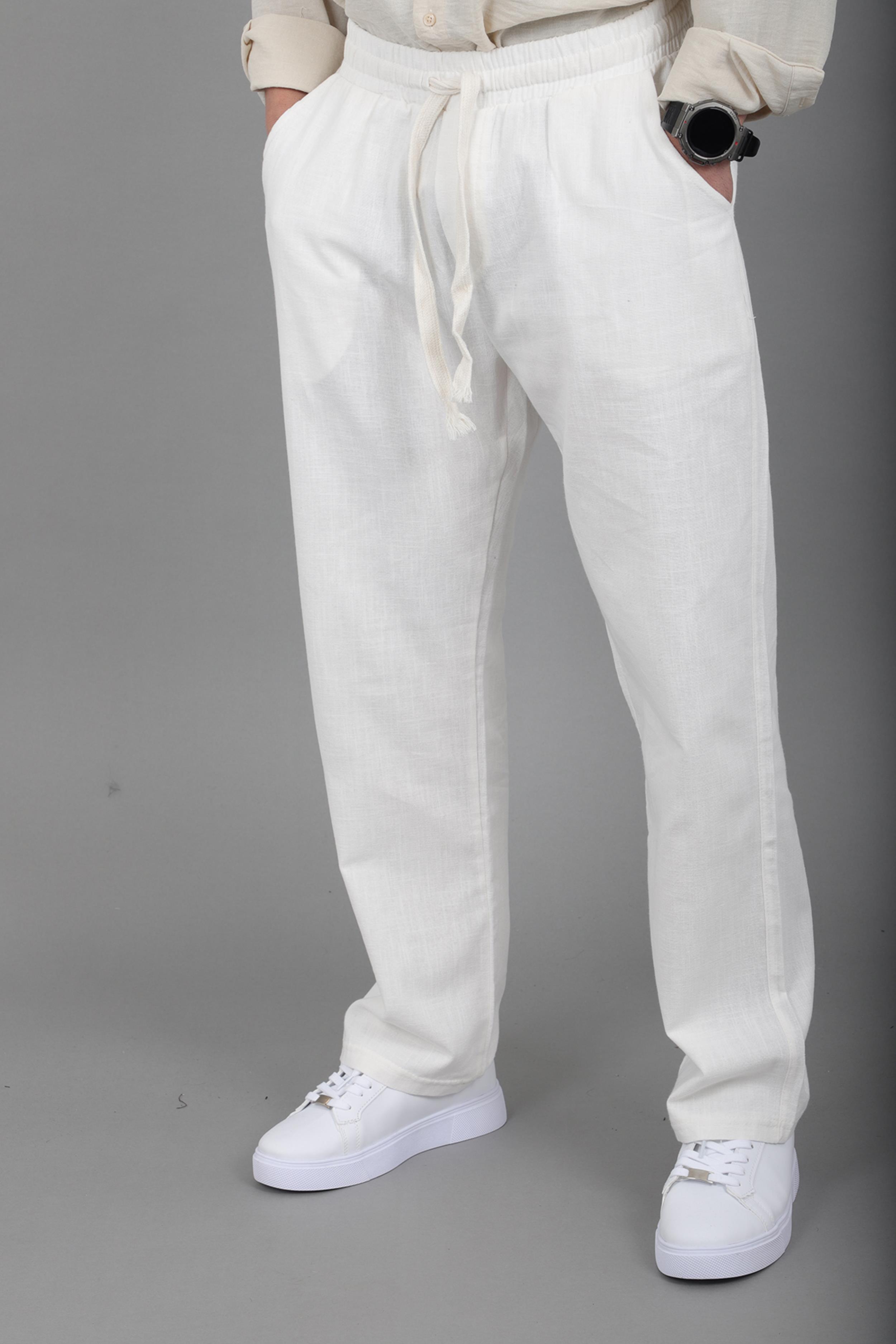 Yıkamalı Keten Baggy Pantolon SPR 2313_0445