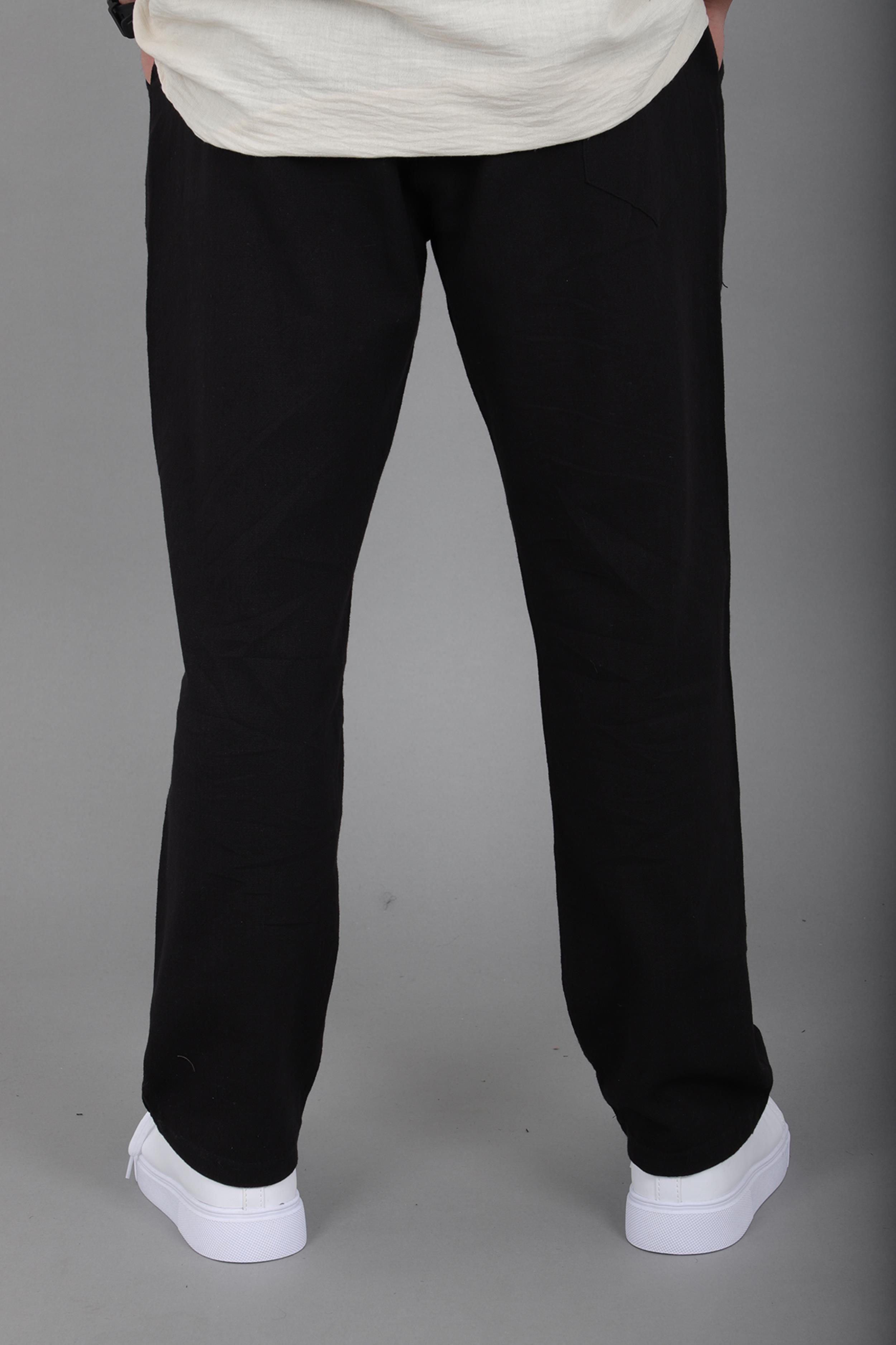 Yıkamalı Keten Baggy Pantolon SPR 2313_0445