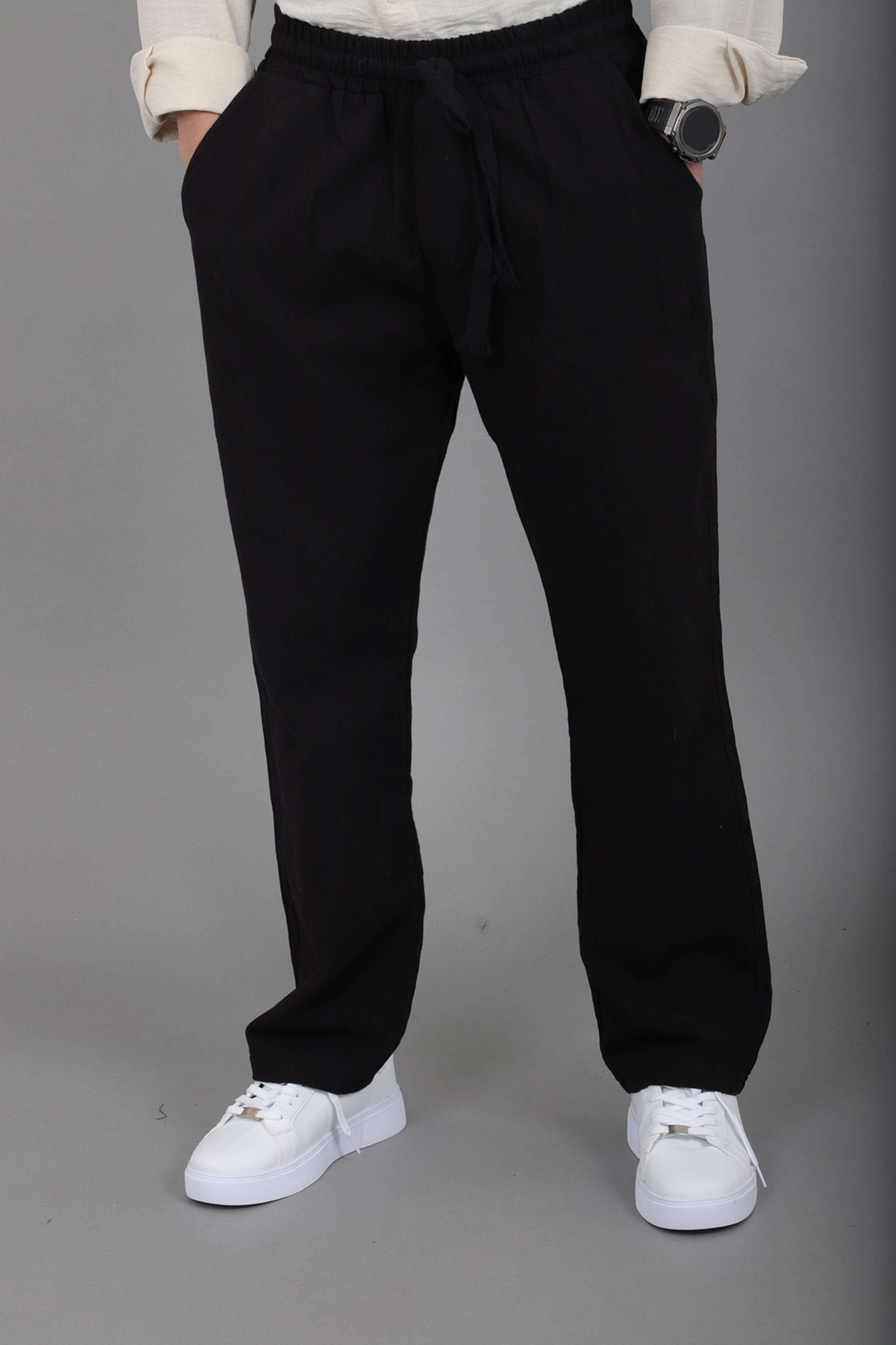 Yıkamalı Keten Baggy Pantolon SPR 2313_0445