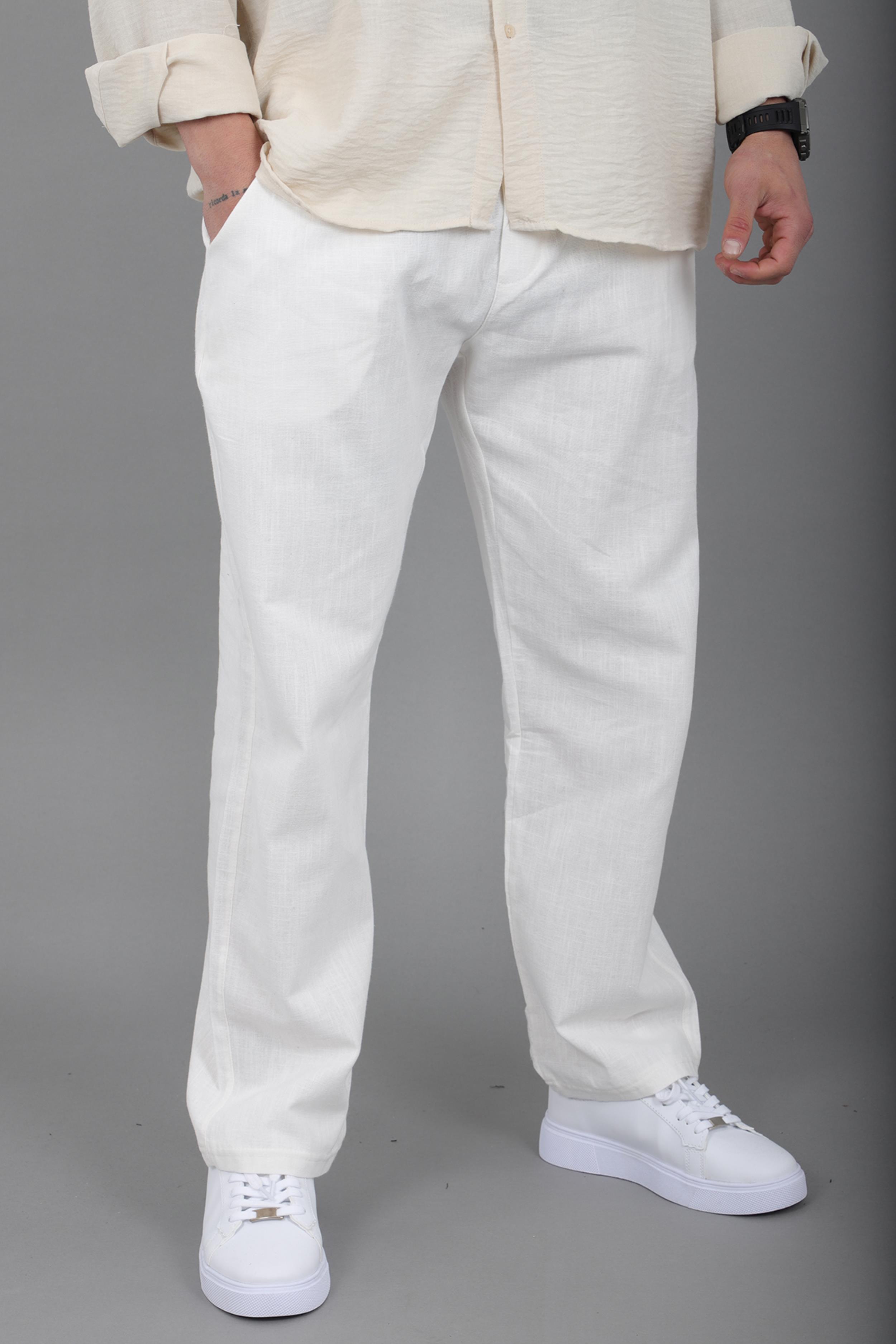 Yıkamalı Keten Baggy Pantolon SPR 2313_0445