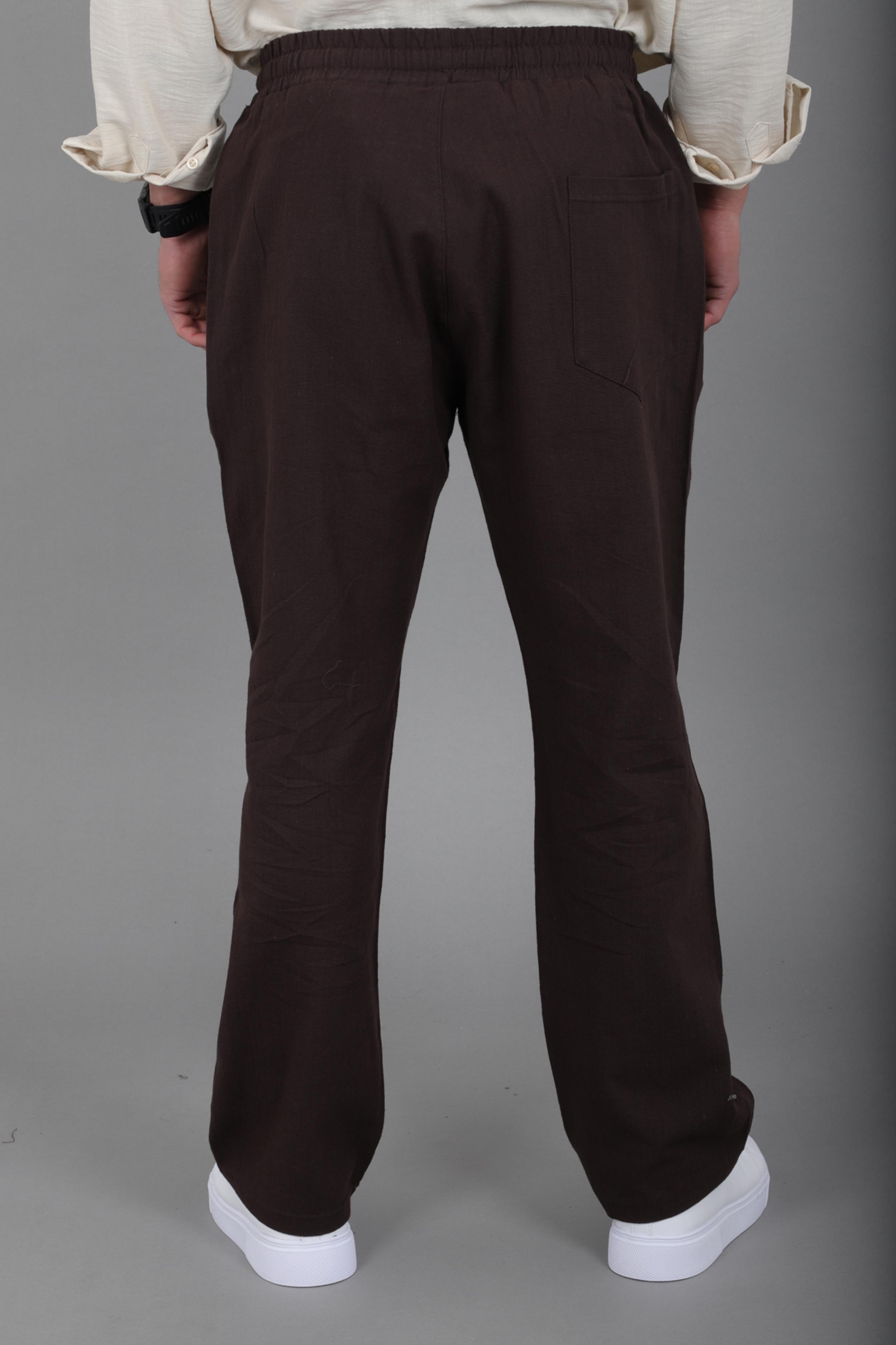 Yıkamalı Keten Baggy Pantolon SPR 2313_0445