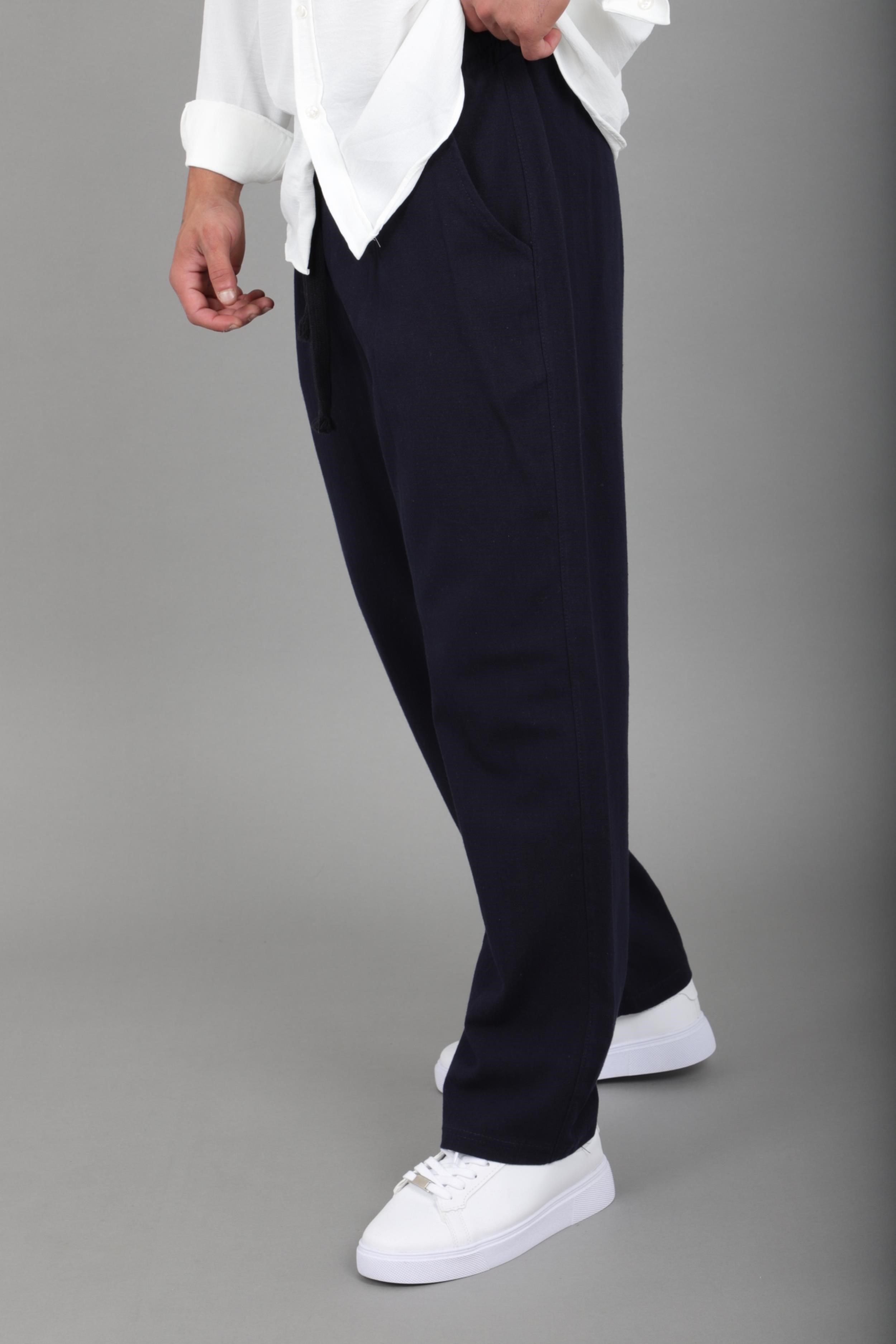 Yıkamalı Keten Baggy Pantolon SPR 2313_0445