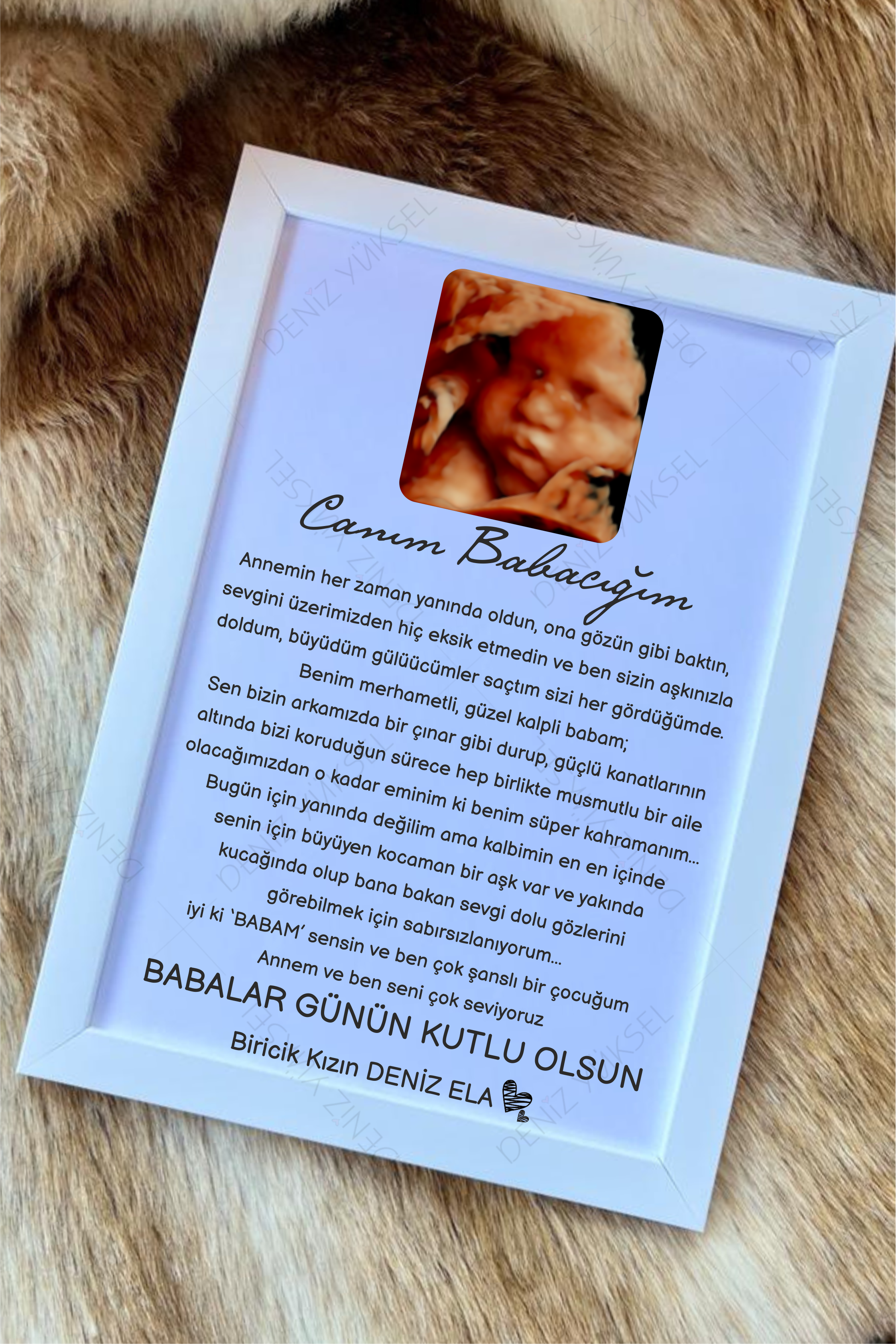Babalar Günü Anı Çerçevesi